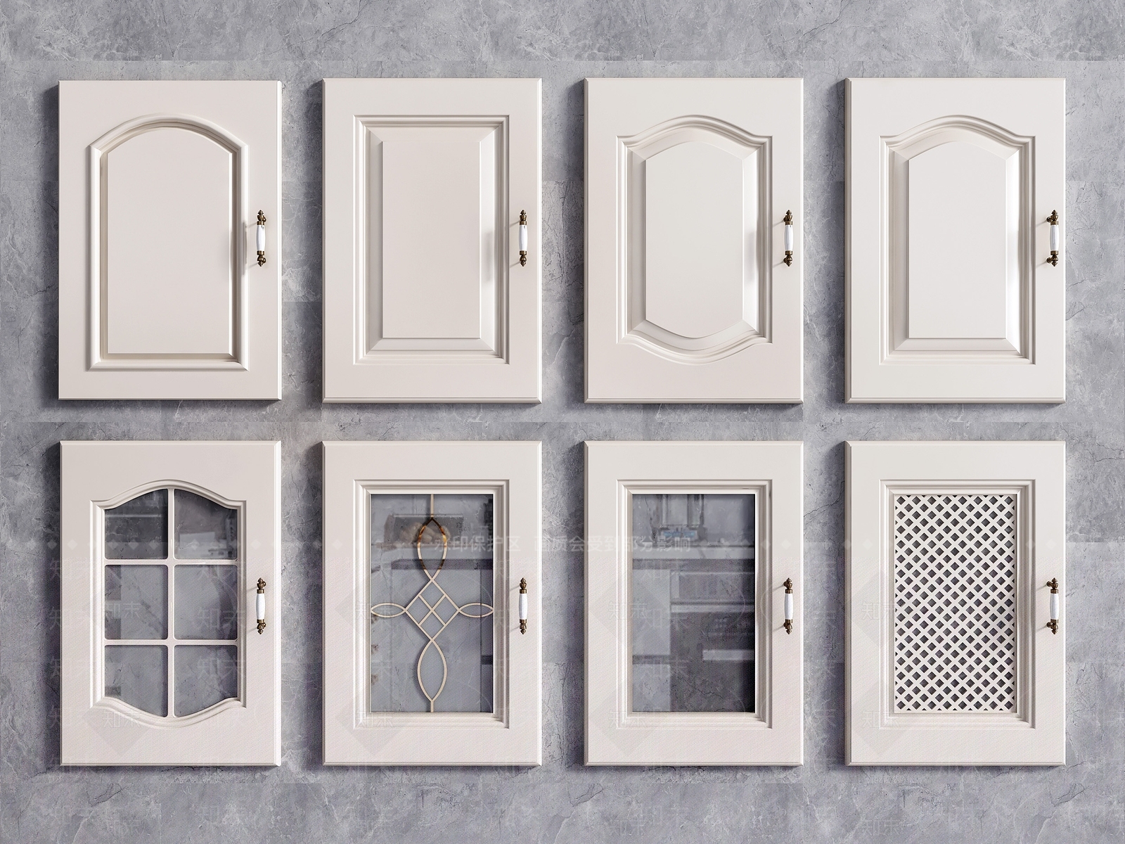 欧式柜门门板SU模型下载【ID:1115445800】