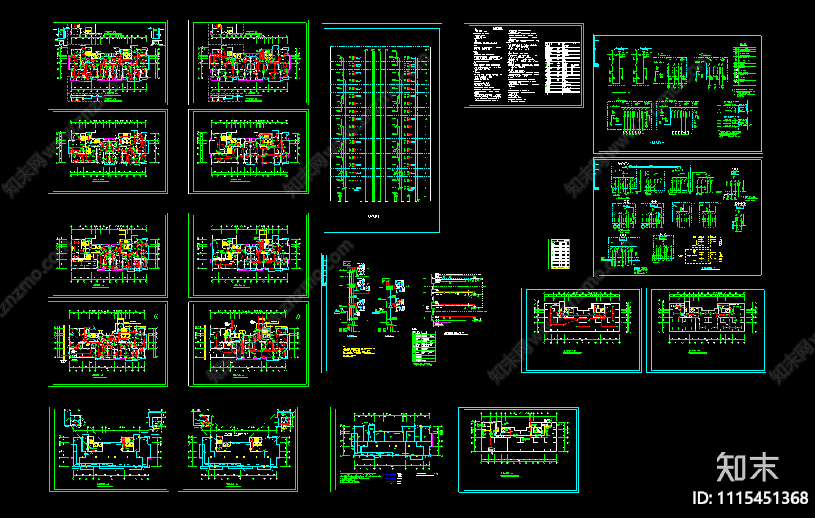 高层住宅楼电气施工图下载【ID:1115451368】