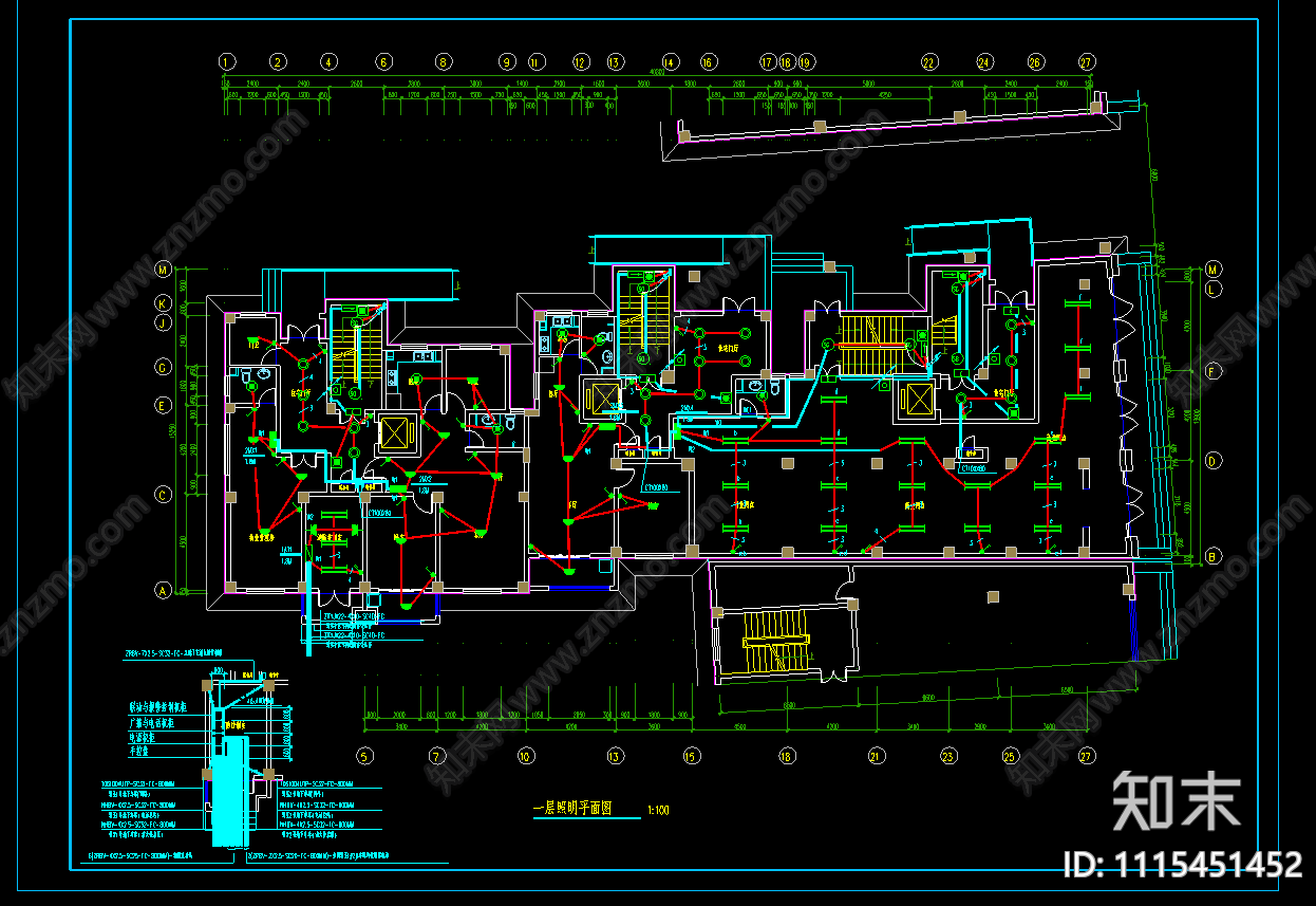 高层住宅楼电气设计施工图下载【ID:1115451452】