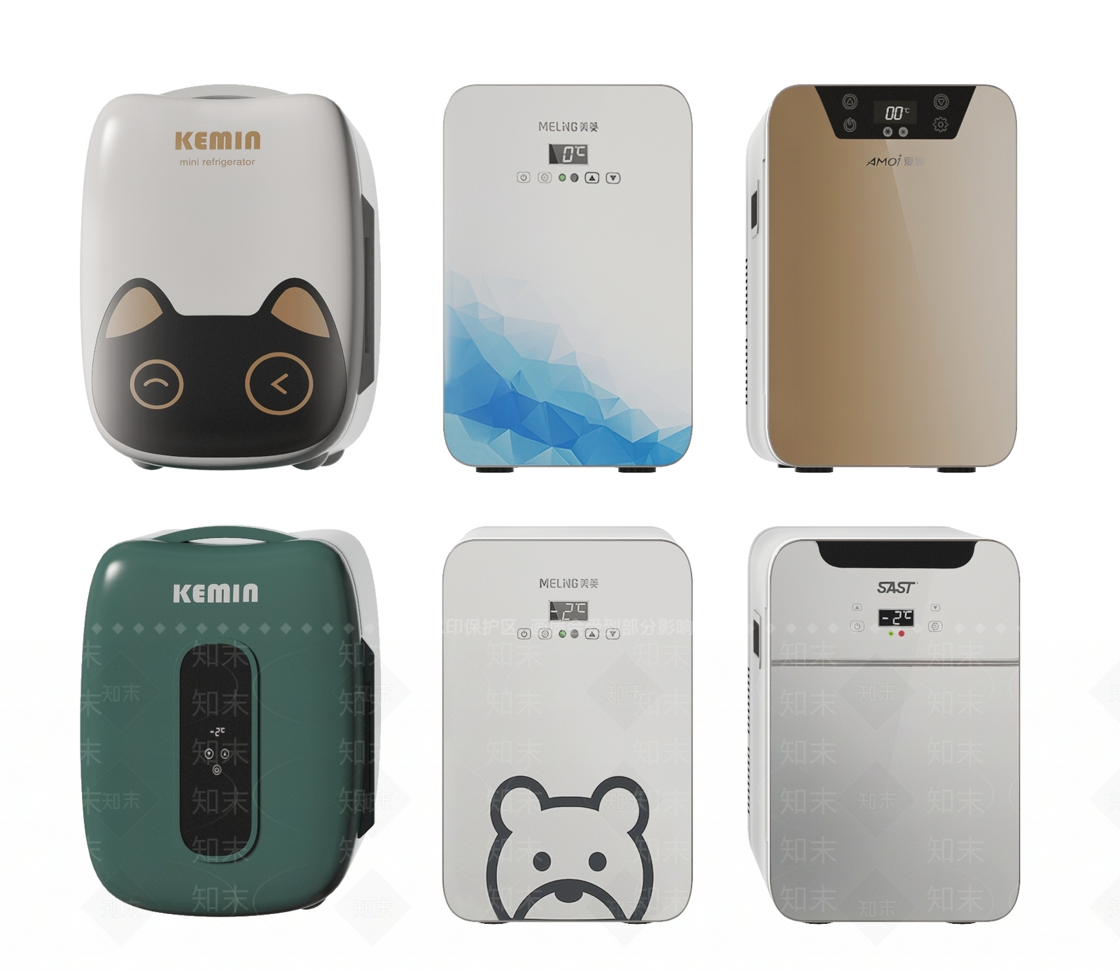 现代迷你小冰箱3D模型下载【ID:1115452853】