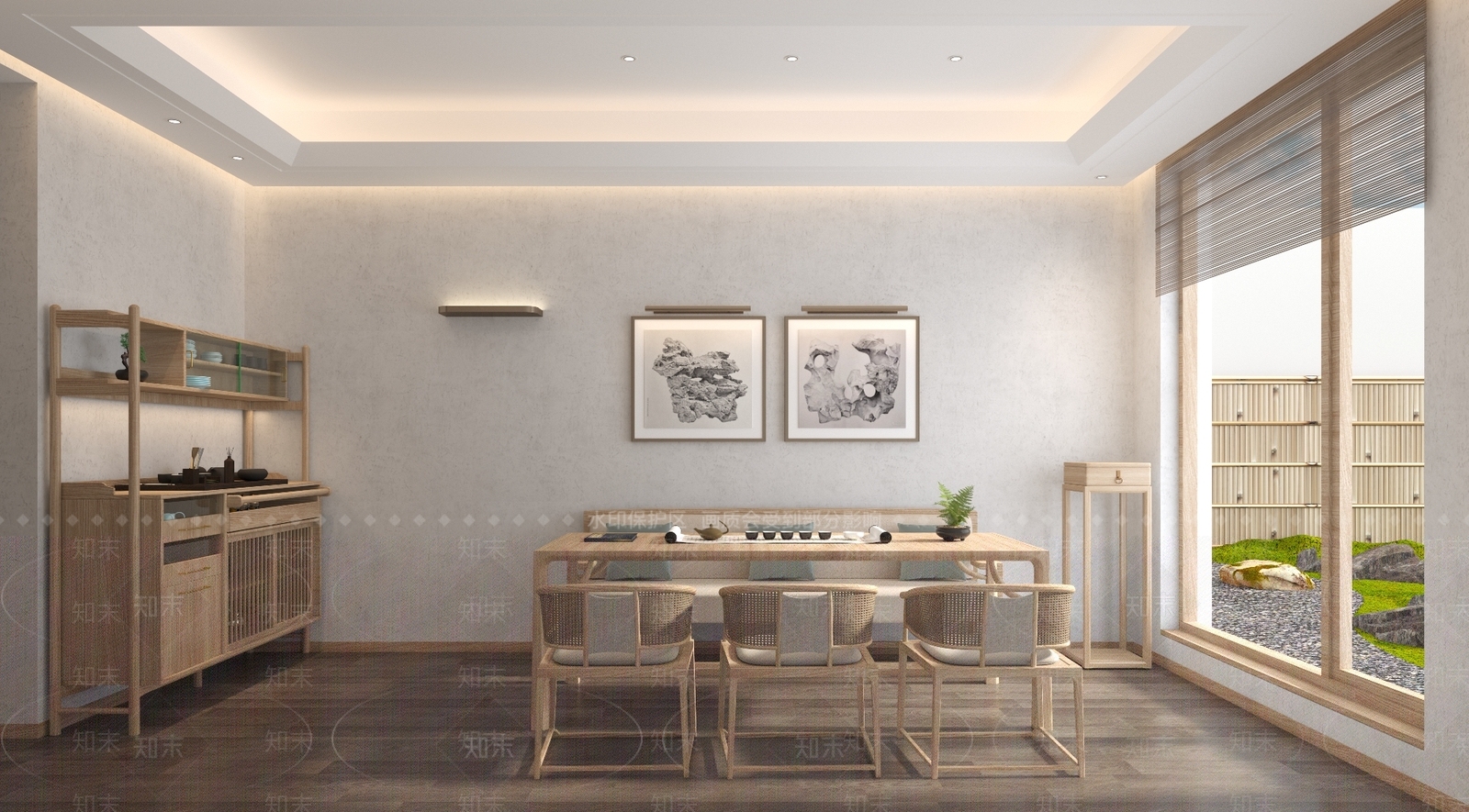日式茶馆3D模型下载【ID:1115457805】
