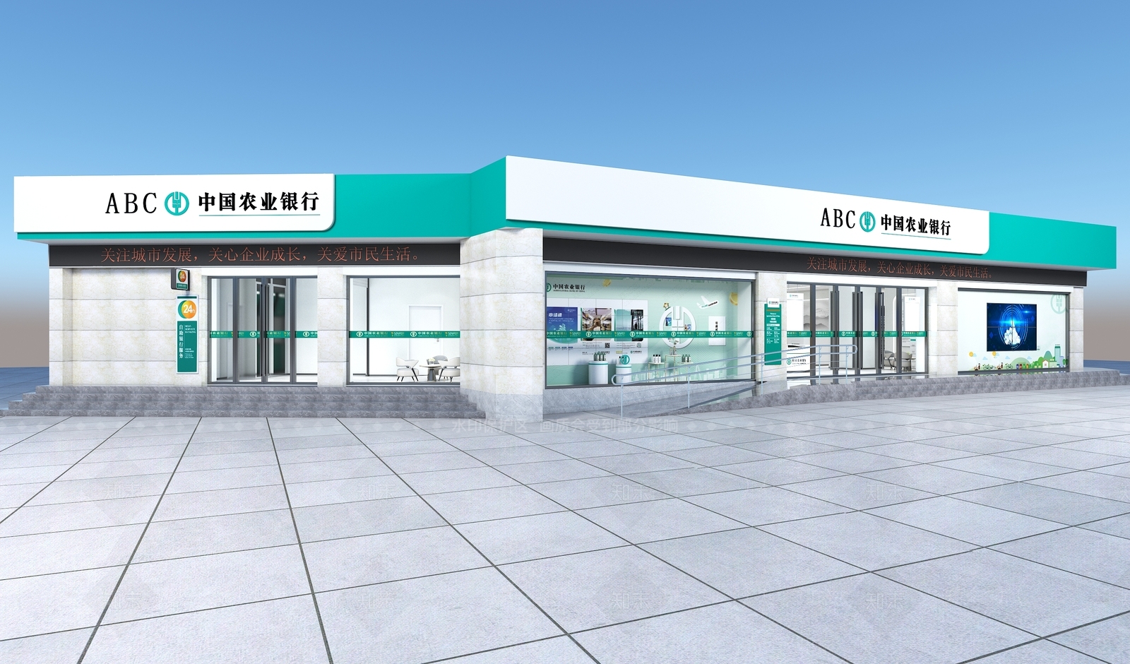 现代农业银行3D模型下载【ID:1115460599】