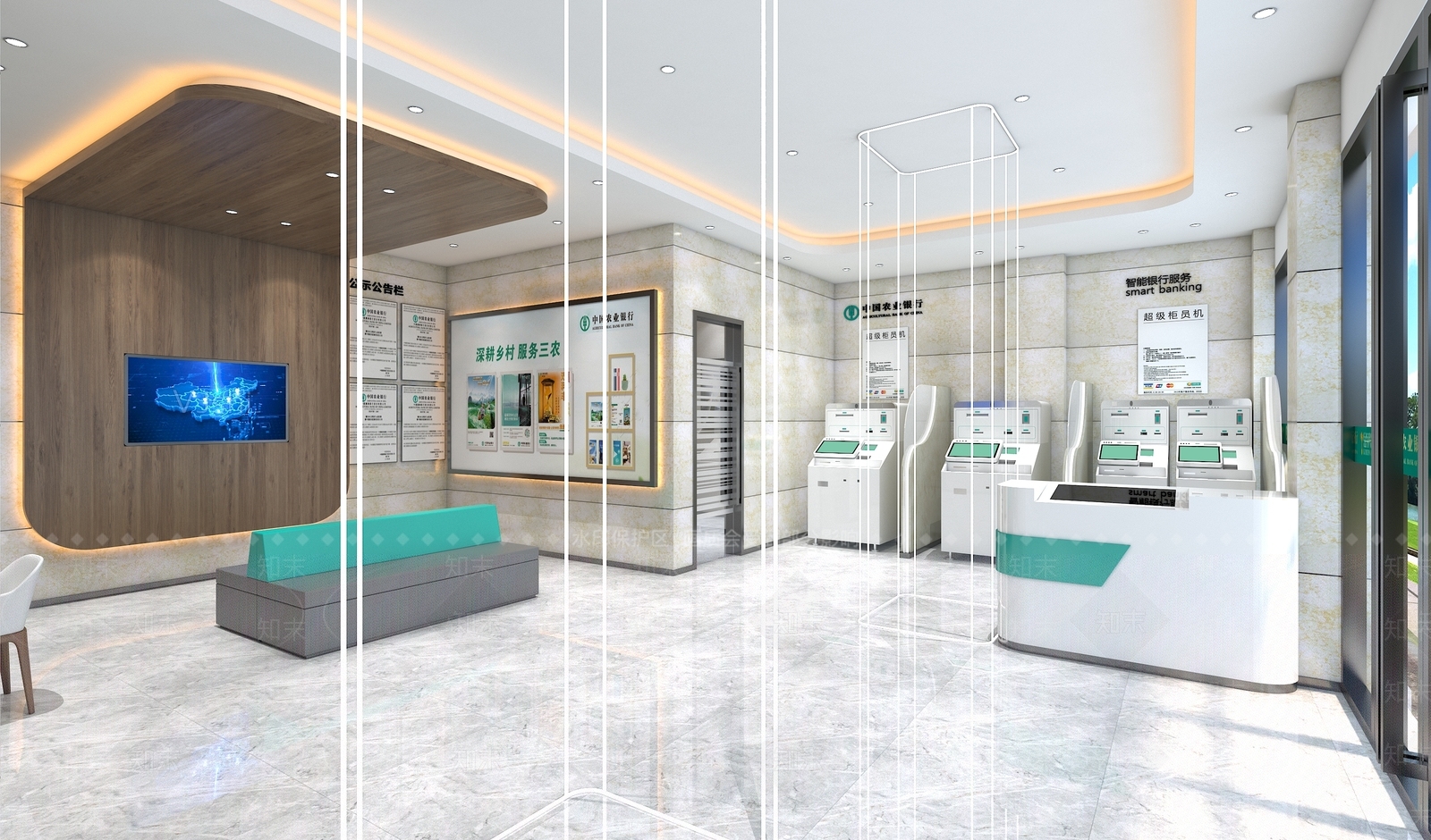 现代农业银行3D模型下载【ID:1115460882】