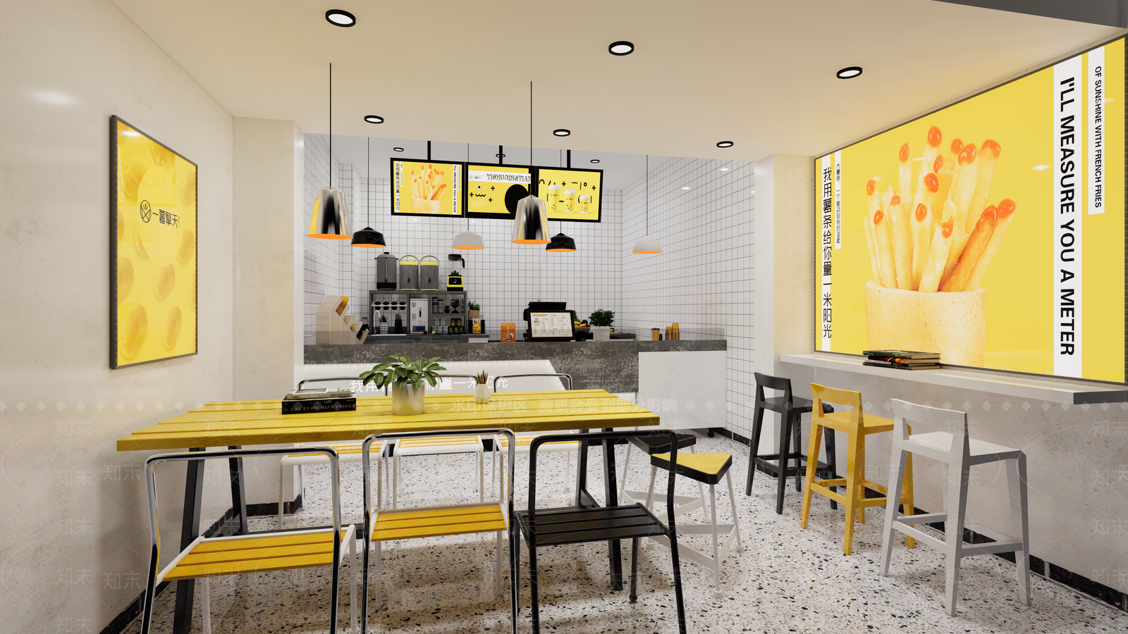 现代汉堡店SU模型下载【ID:1115472004】