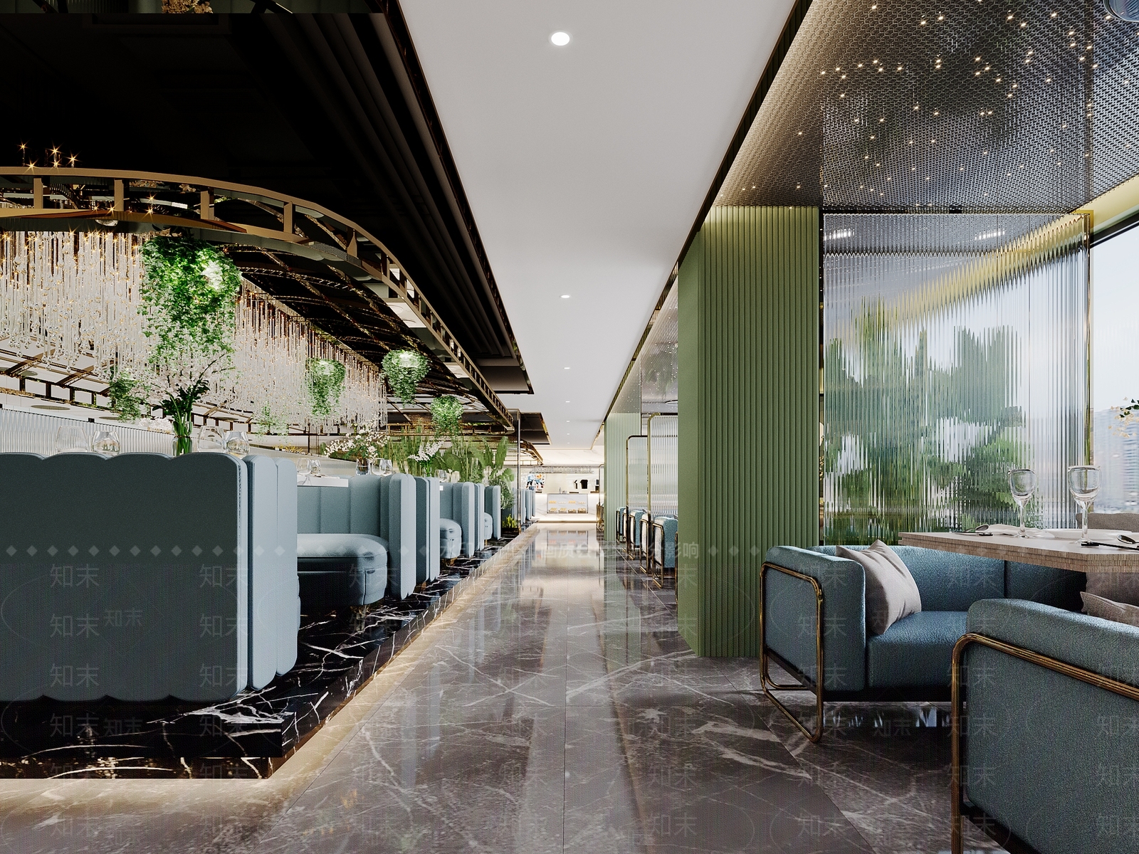 现代音乐餐厅3D模型下载【ID:1115470246】