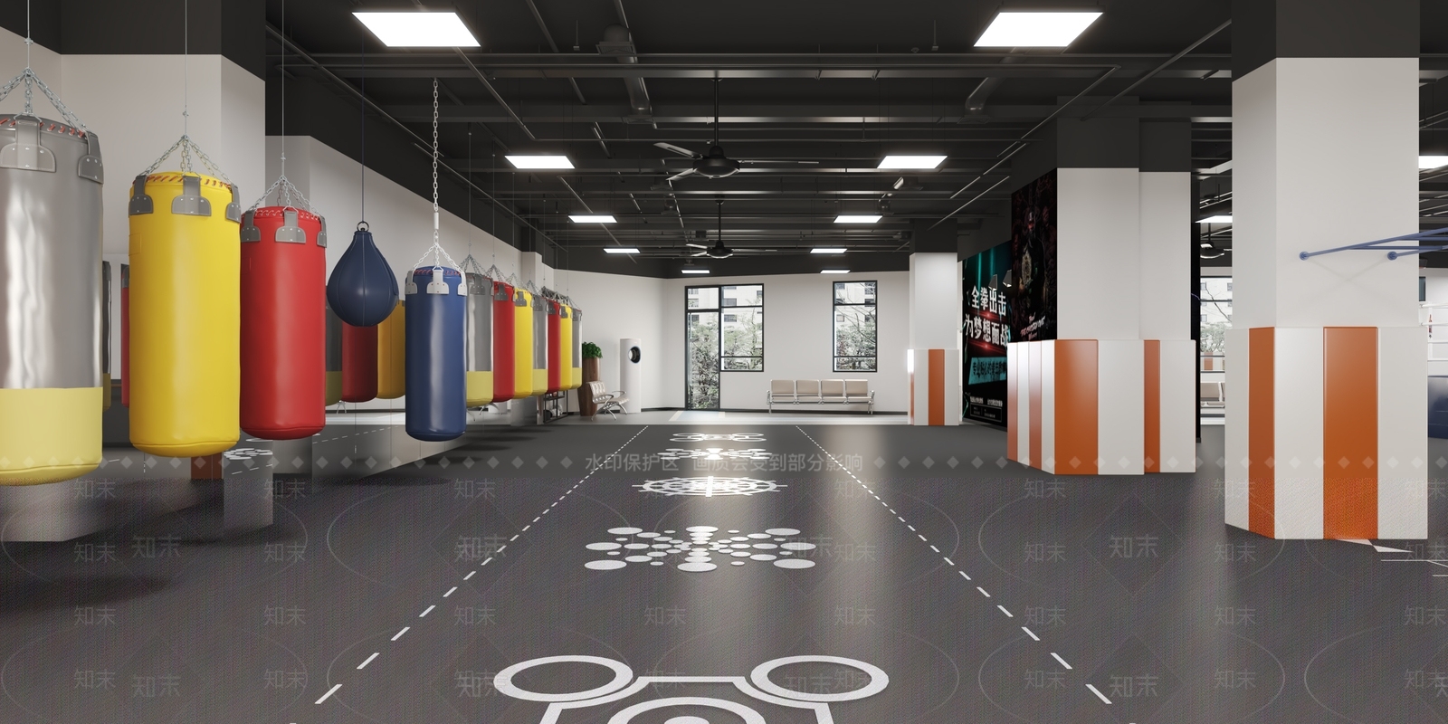 现代拳击馆3D模型下载【ID:1115471133】