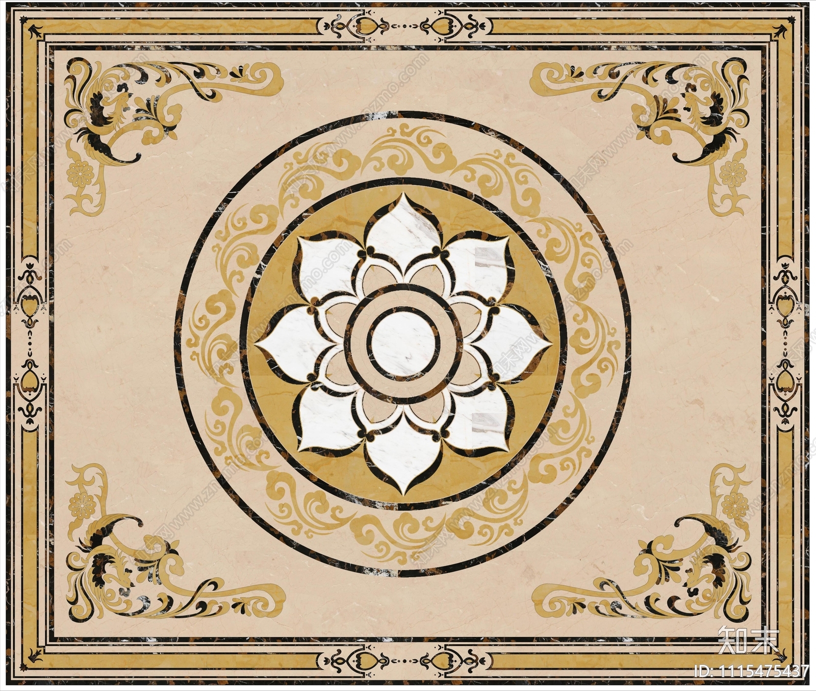 拼花施工图下载【ID:1115475437】