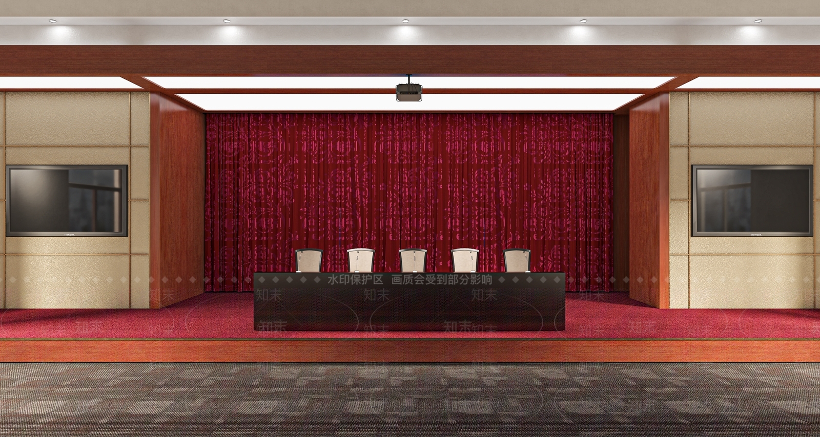 现代报告厅3D模型下载【ID:1115479491】