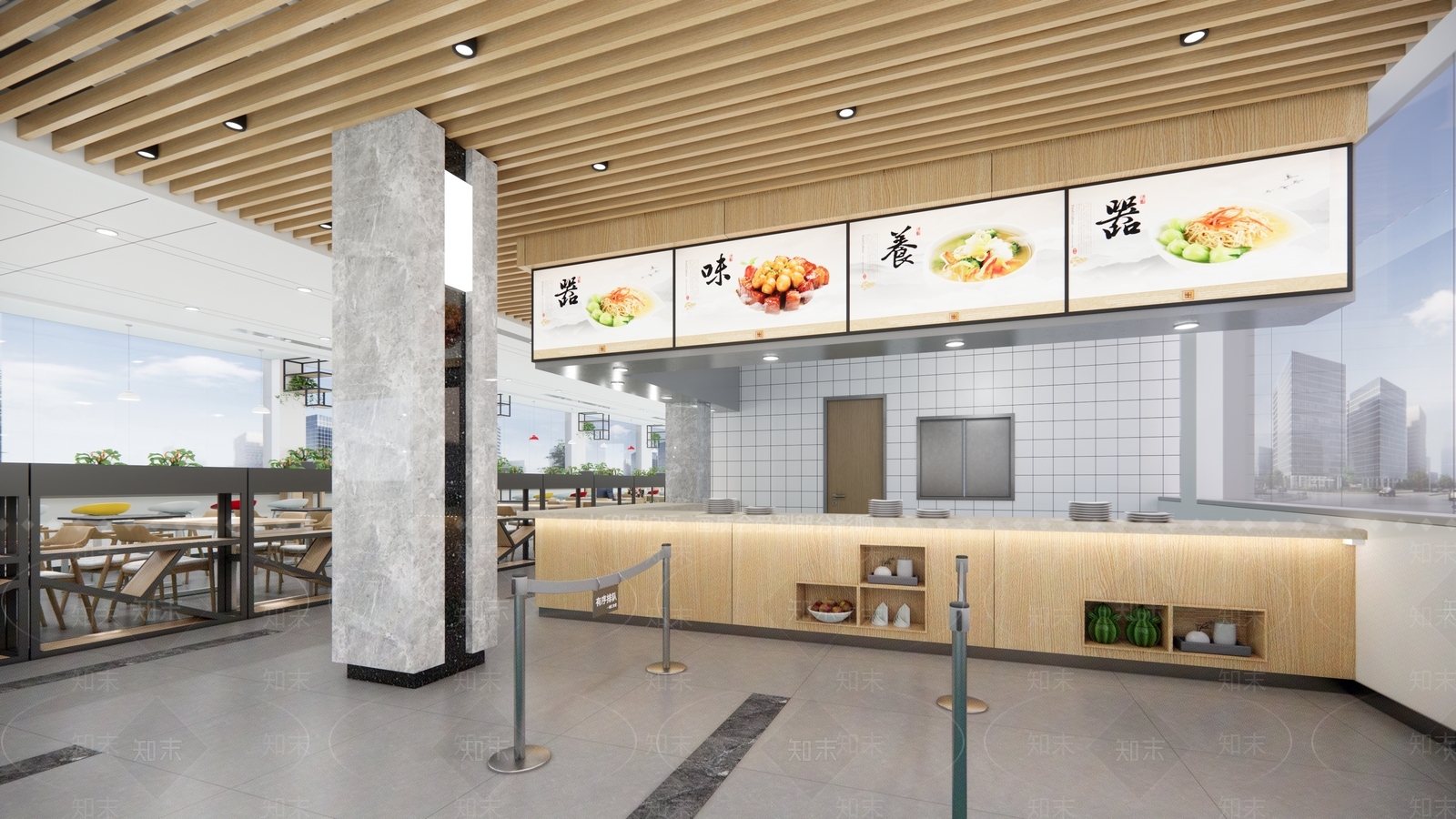 现代食堂SU模型下载【ID:1115486794】