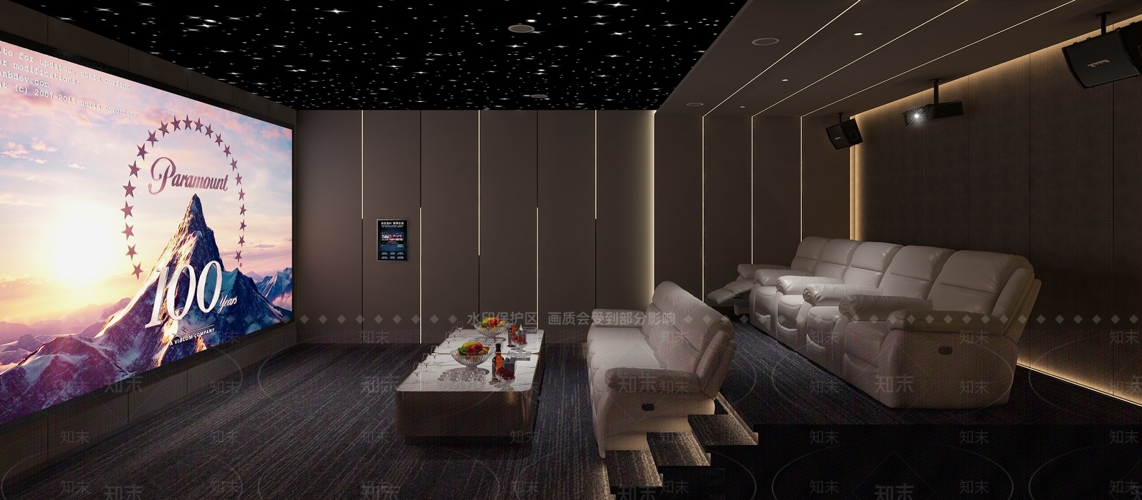 现代家居影音室3D模型下载【ID:1115513716】