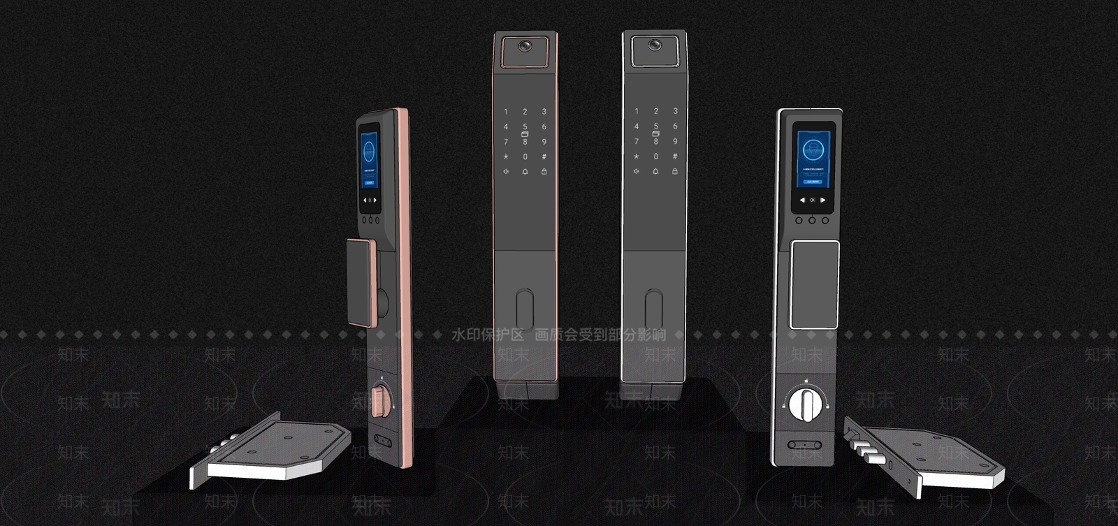 现代锁SU模型下载【ID:1115520913】