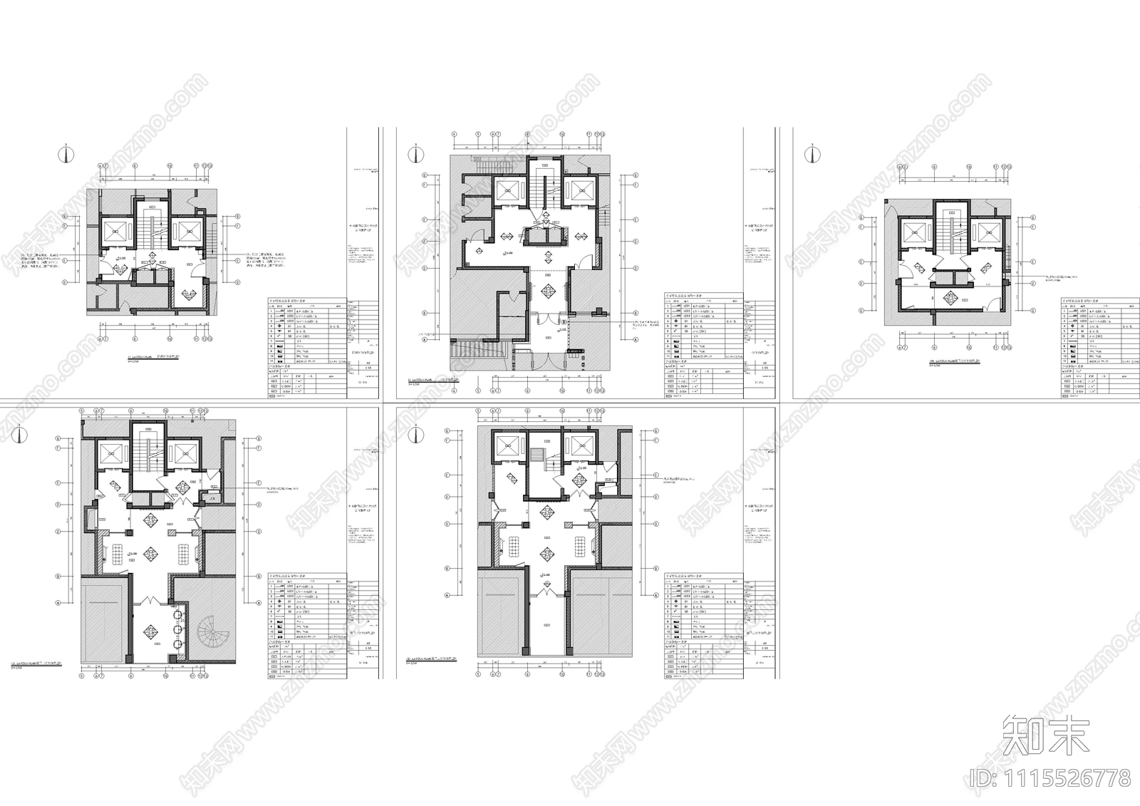 住宅楼公共区深化施工图cad施工图下载【ID:1115526778】