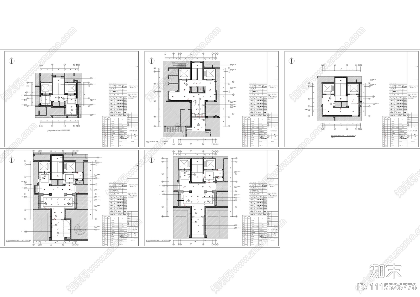 住宅楼公共区深化施工图cad施工图下载【ID:1115526778】