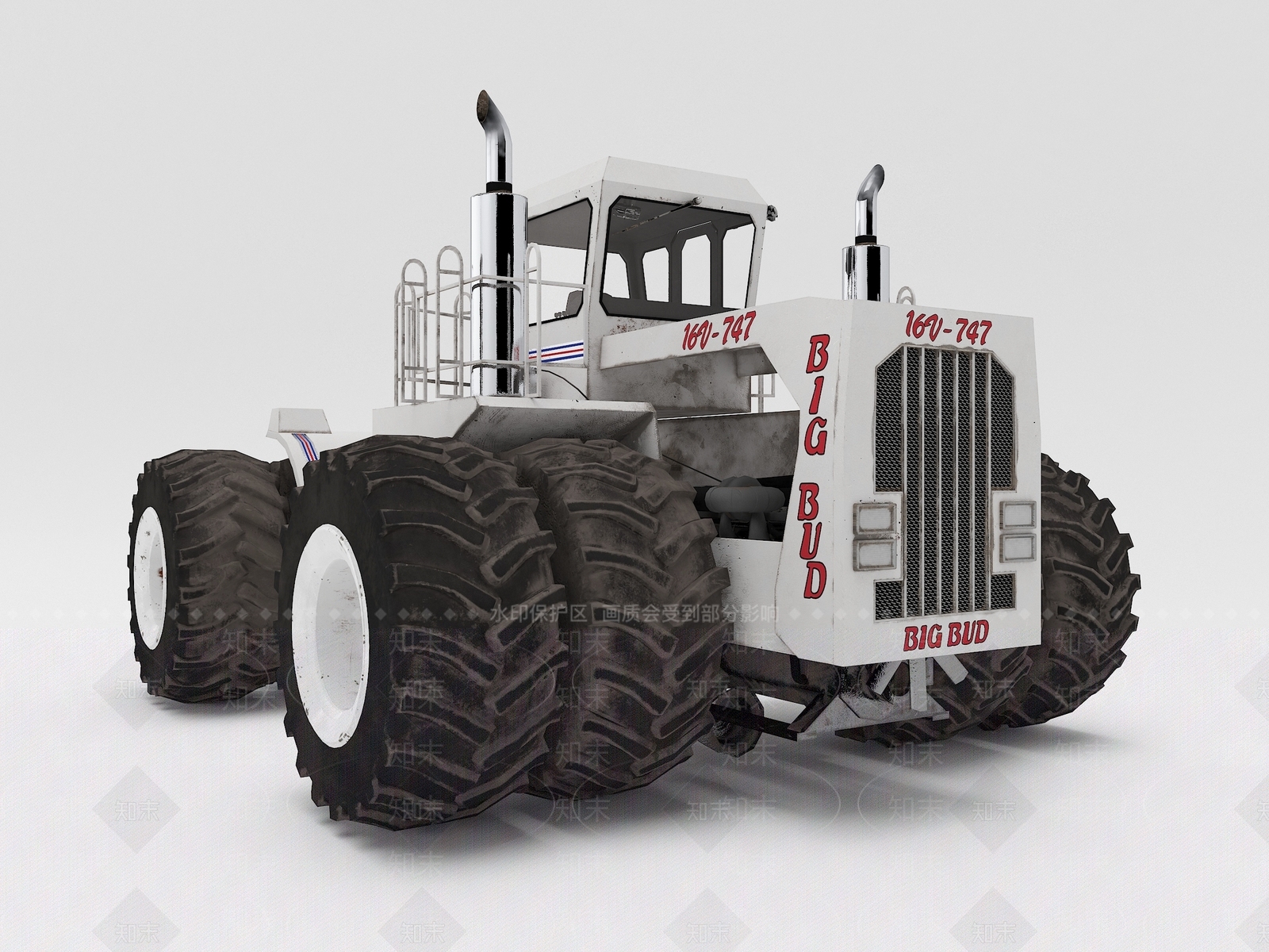 现代拖拉机SU模型下载【ID:1115527408】