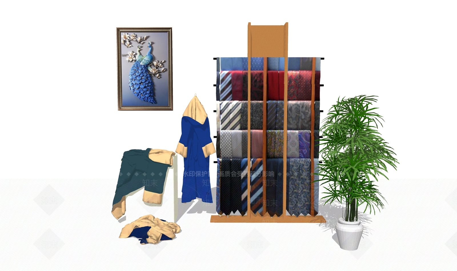 现代服装SU模型下载【ID:1115529841】