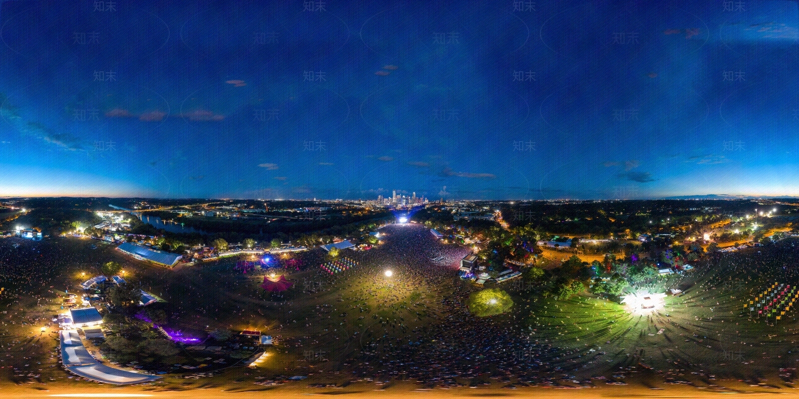 滨水游乐公园夜景HDR贴图下载【ID:1115552792】