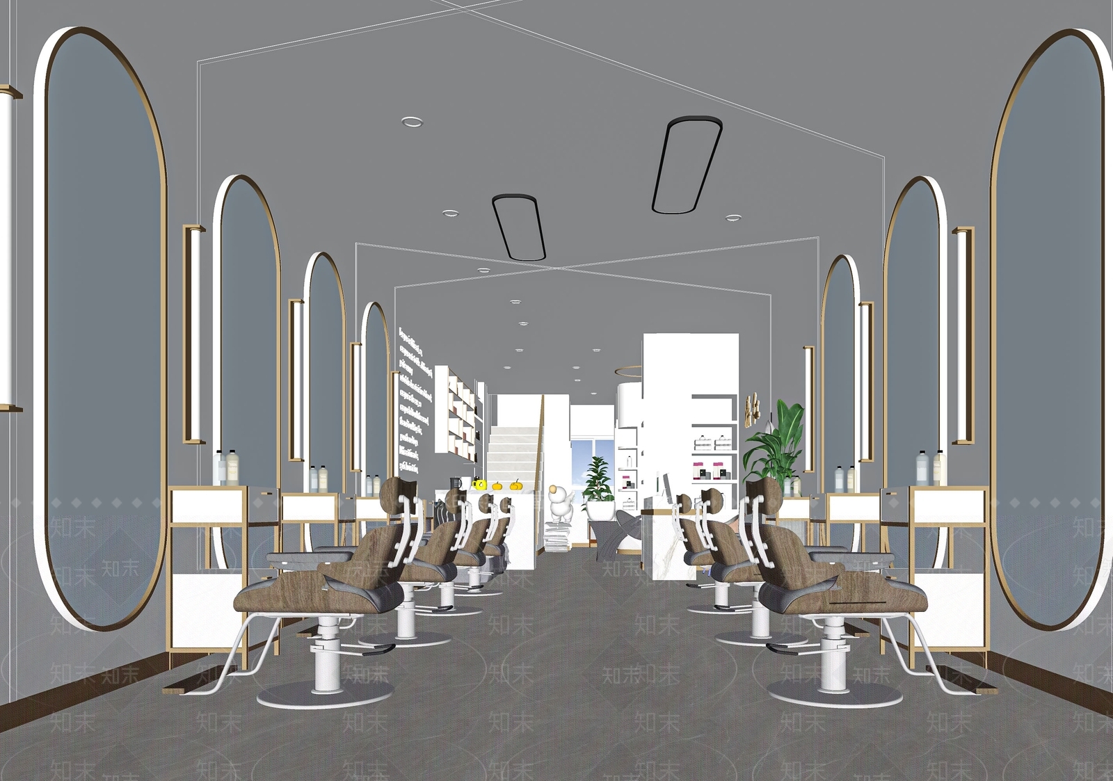 现代理发店SU模型下载【ID:1115553660】