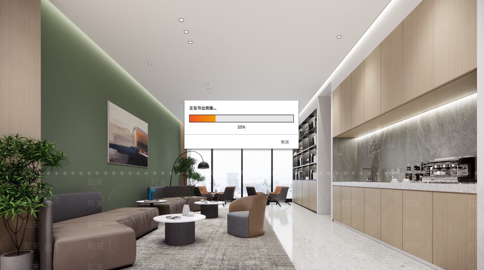 现代办公休息区SU模型下载【ID:1115564871】