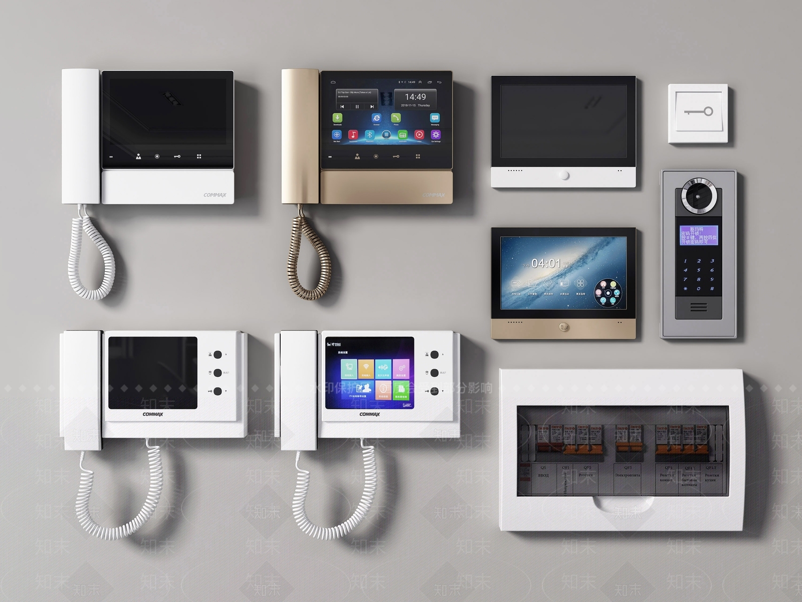 可视对讲电话3D模型下载【ID:1115575218】