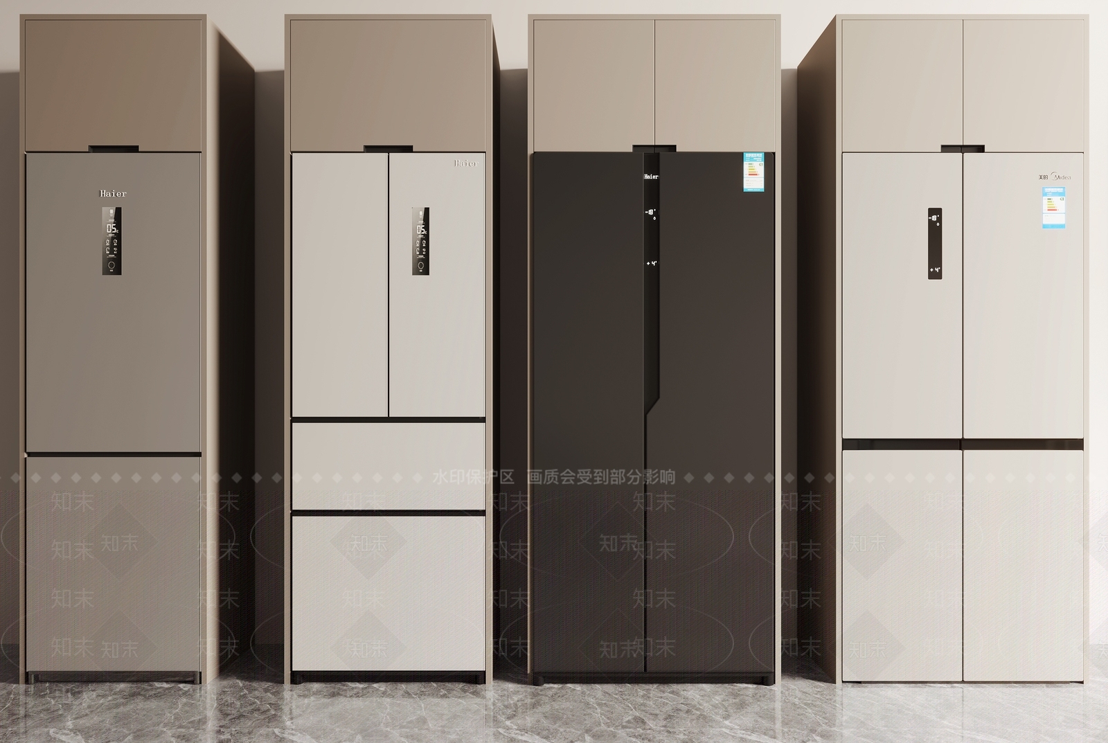 现代冰箱SU模型下载【ID:1115614686】