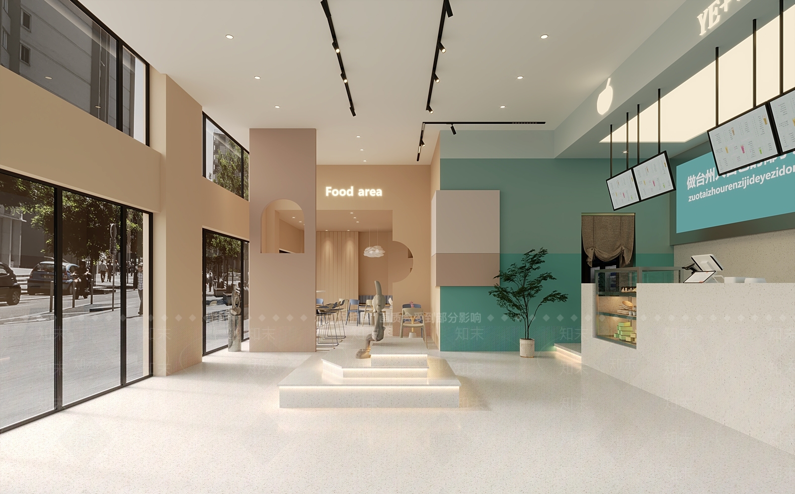 北欧奶茶店3D模型下载【ID:1115622318】