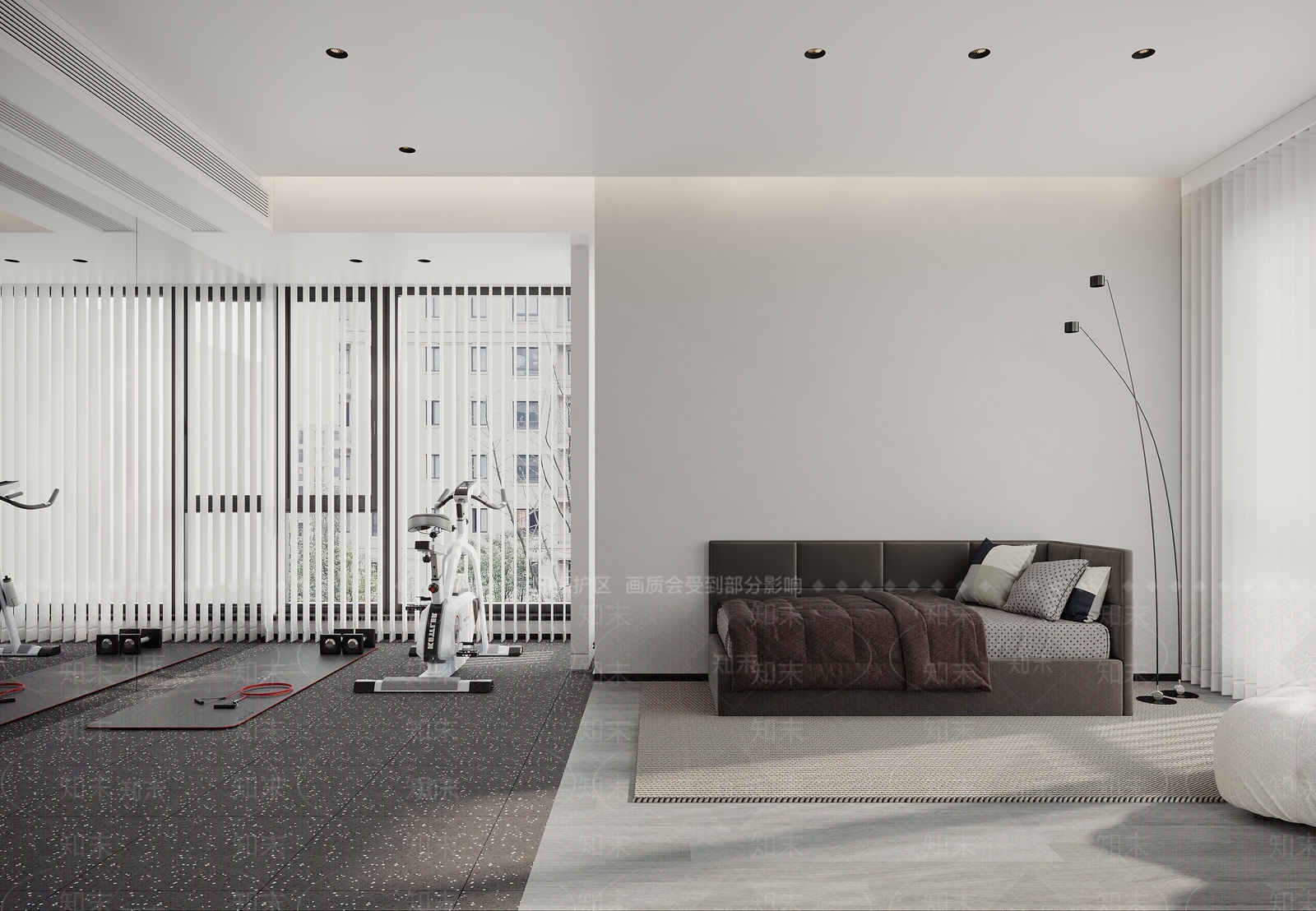 现代家居健身房3D模型下载【ID:1115624019】