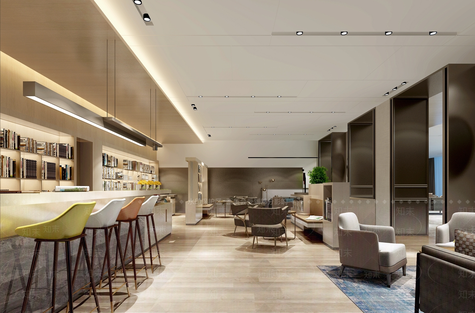 现代书店3D模型下载【ID:1115627148】