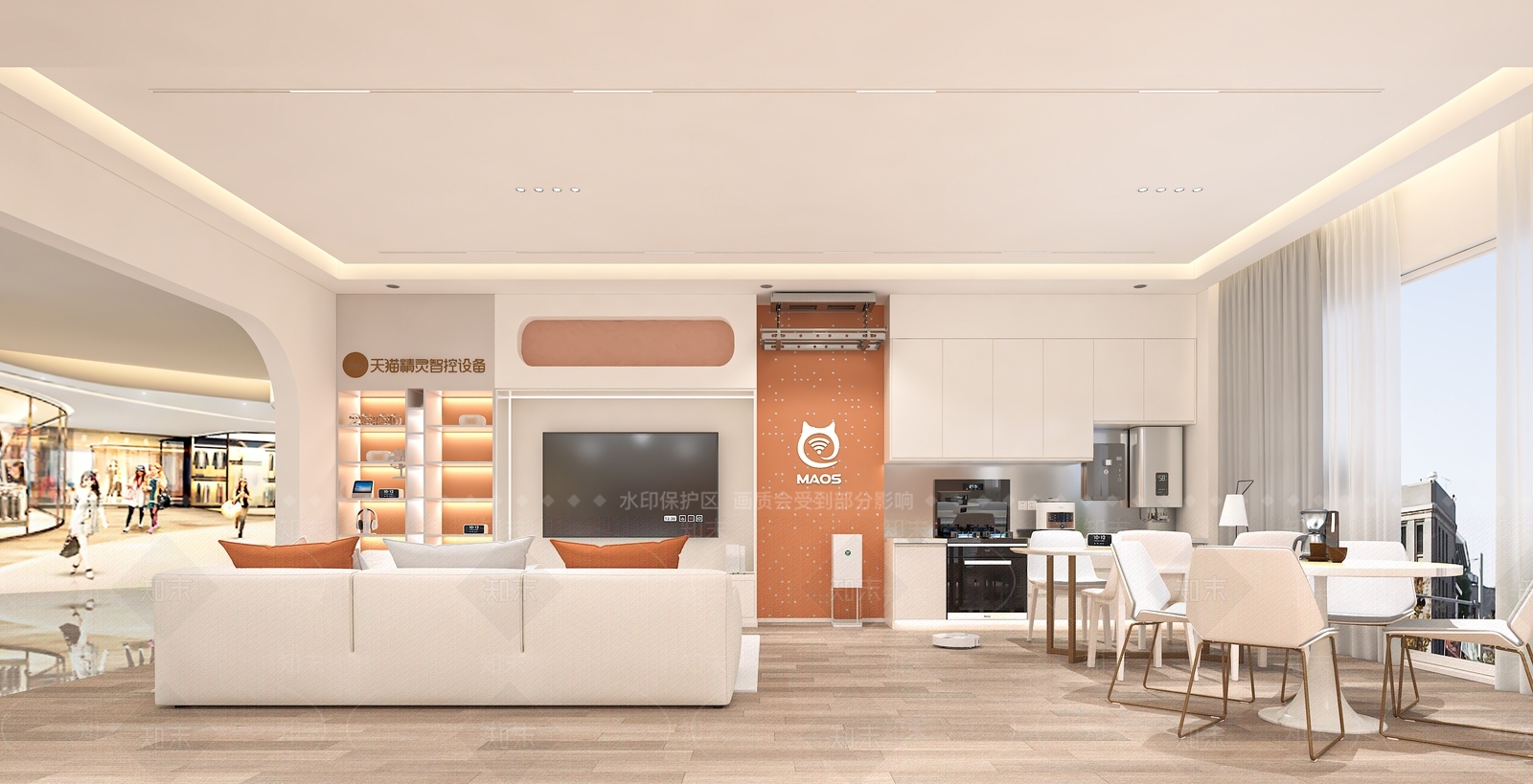 现代智能家居体验店3D模型下载【ID:1115628961】