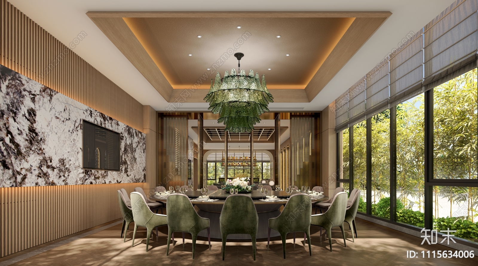 新中式酒店会所施工图下载【ID:1115634006】