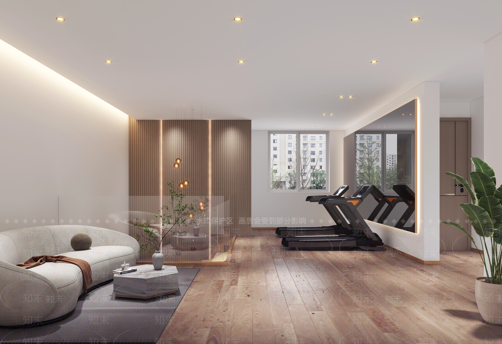 现代家居健身房3D模型下载【ID:1115633935】