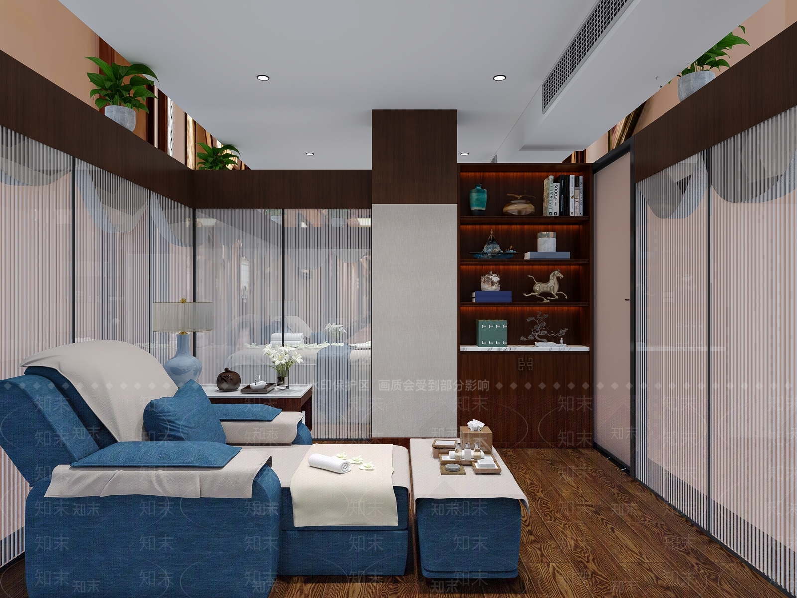 新中式足浴店包厢3D模型下载【ID:1115676797】