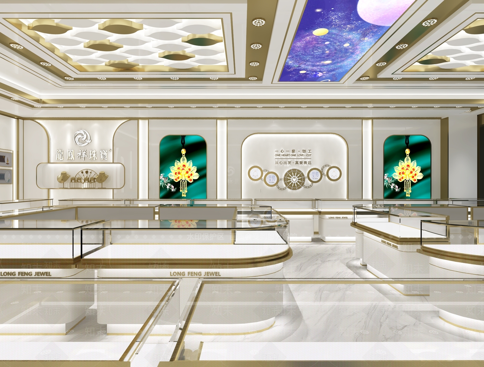 新中式珠宝店3D模型下载【ID:1115651997】
