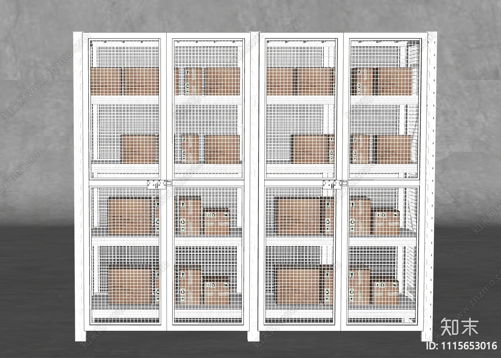 现代货架SU模型下载【ID:1115653016】