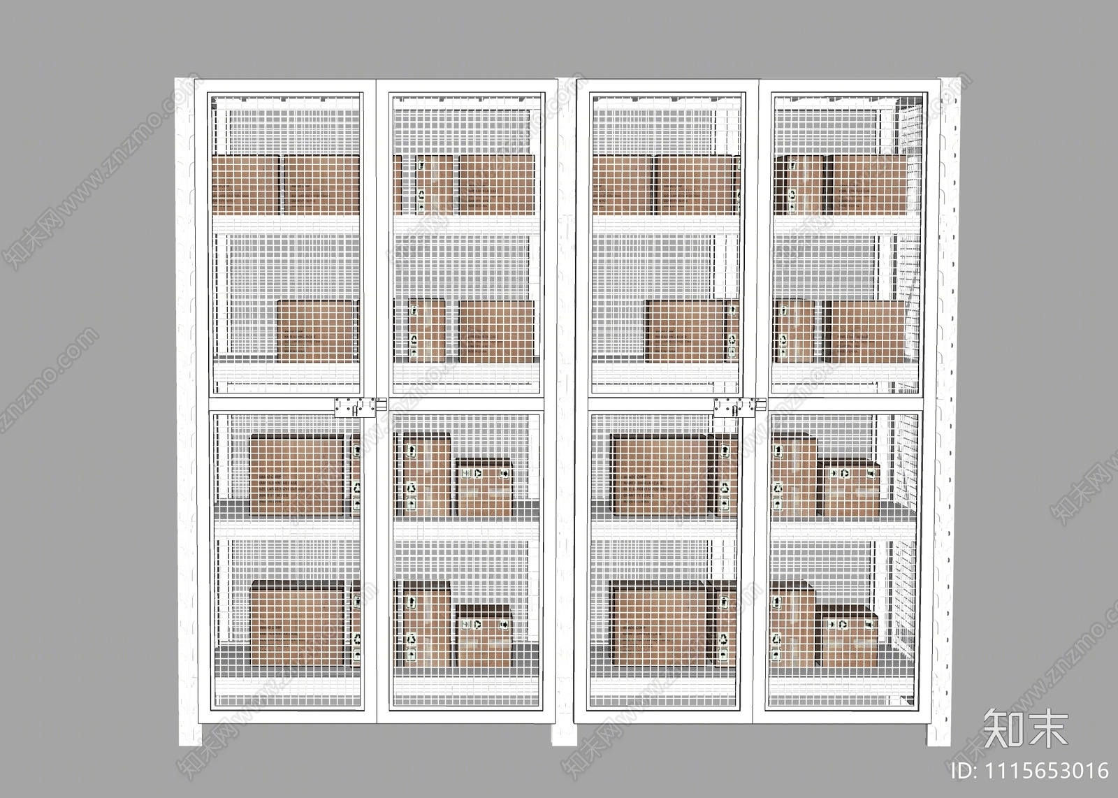 现代货架SU模型下载【ID:1115653016】