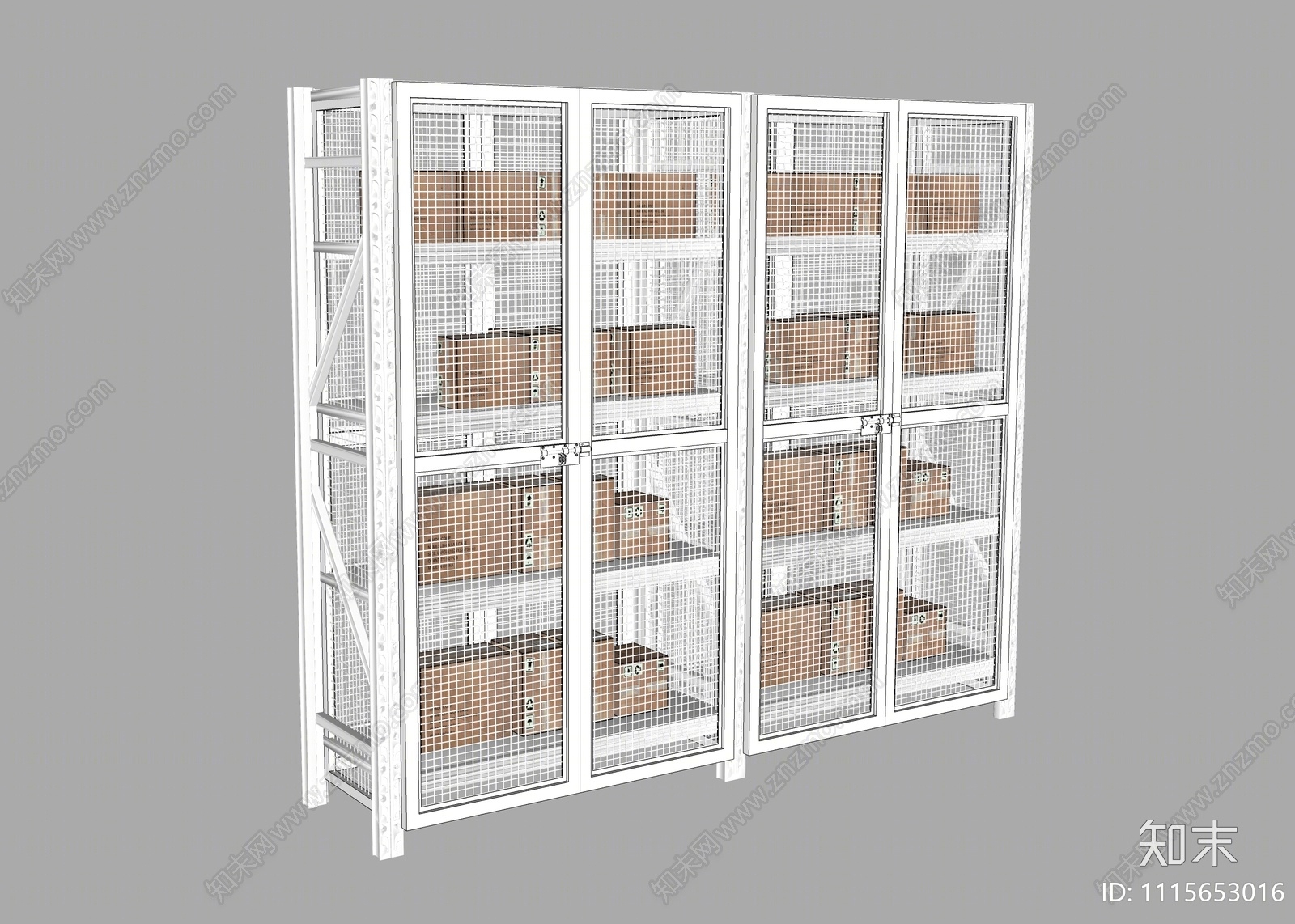 现代货架SU模型下载【ID:1115653016】