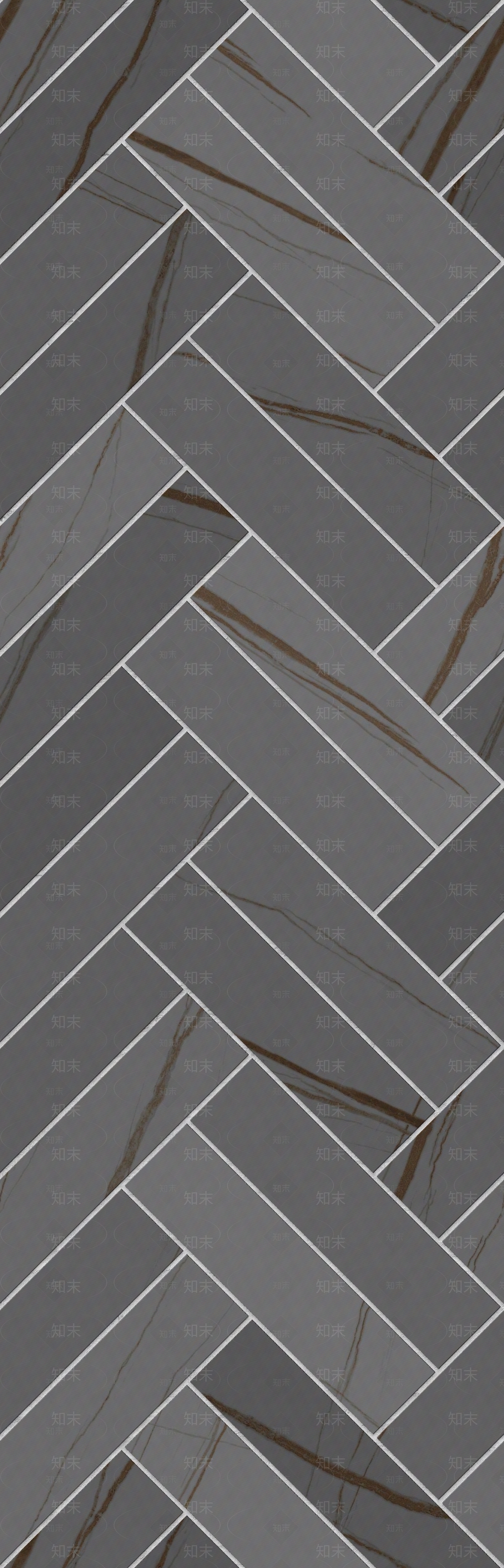 深灰大理石人字拼条形瓷砖贴图下载【ID:1115667554】