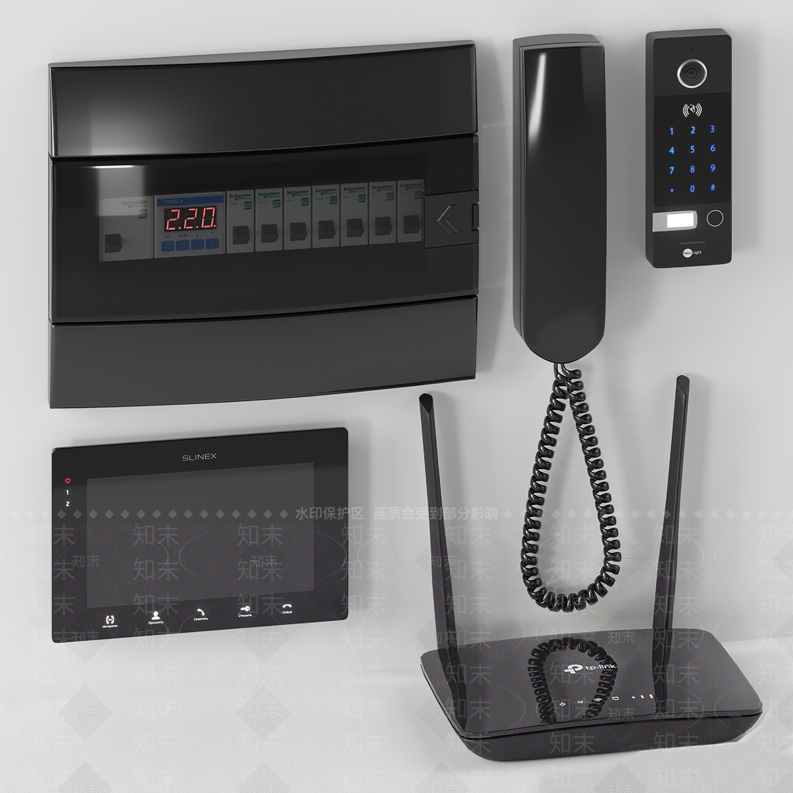 现代可视电话3D模型下载【ID:1115667956】