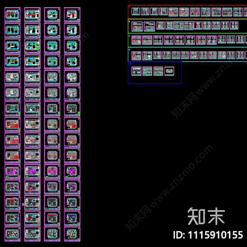 191号别墅室内施工图施工图下载【ID:1115910155】