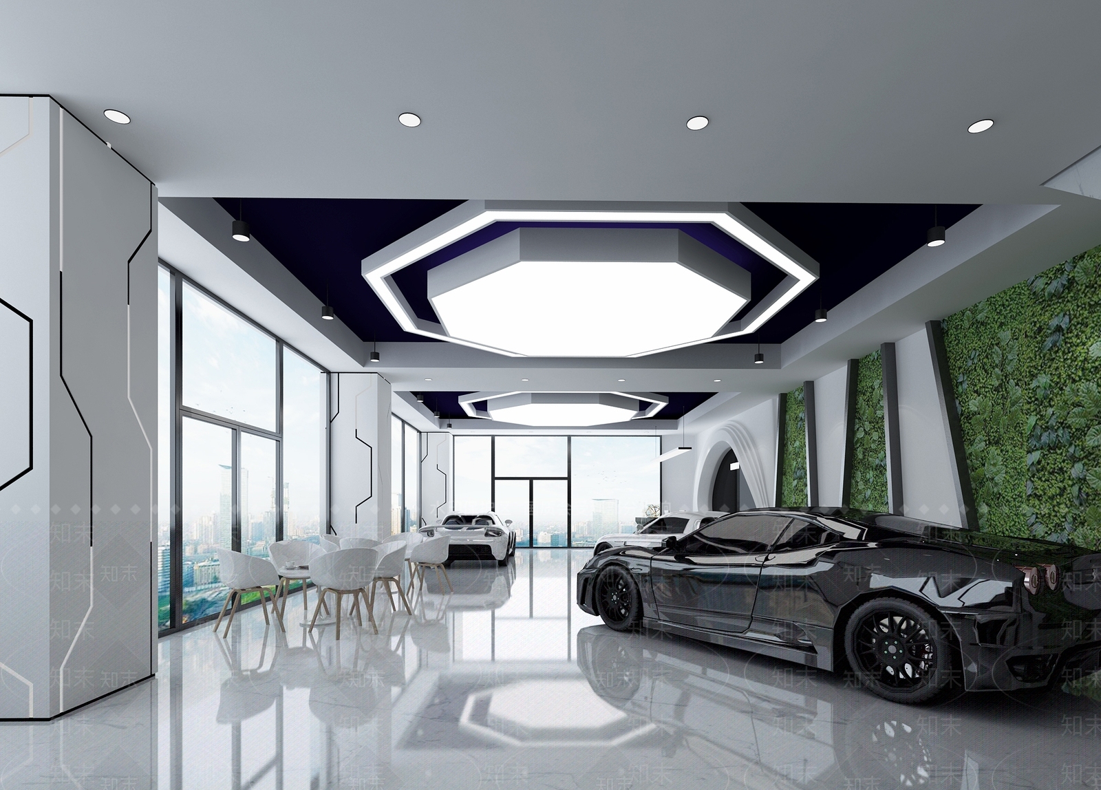 现代汽车店3D模型下载【ID:1115702066】