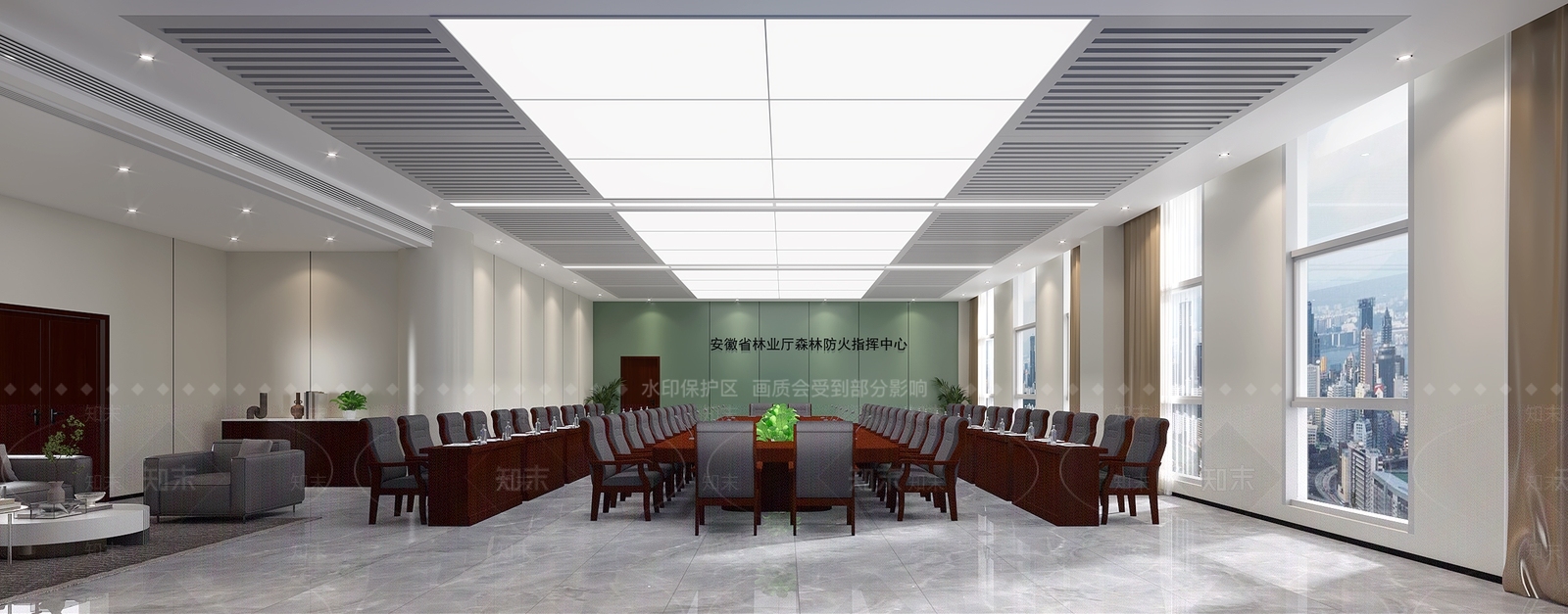 现代指挥控制室3D模型下载【ID:1115702237】