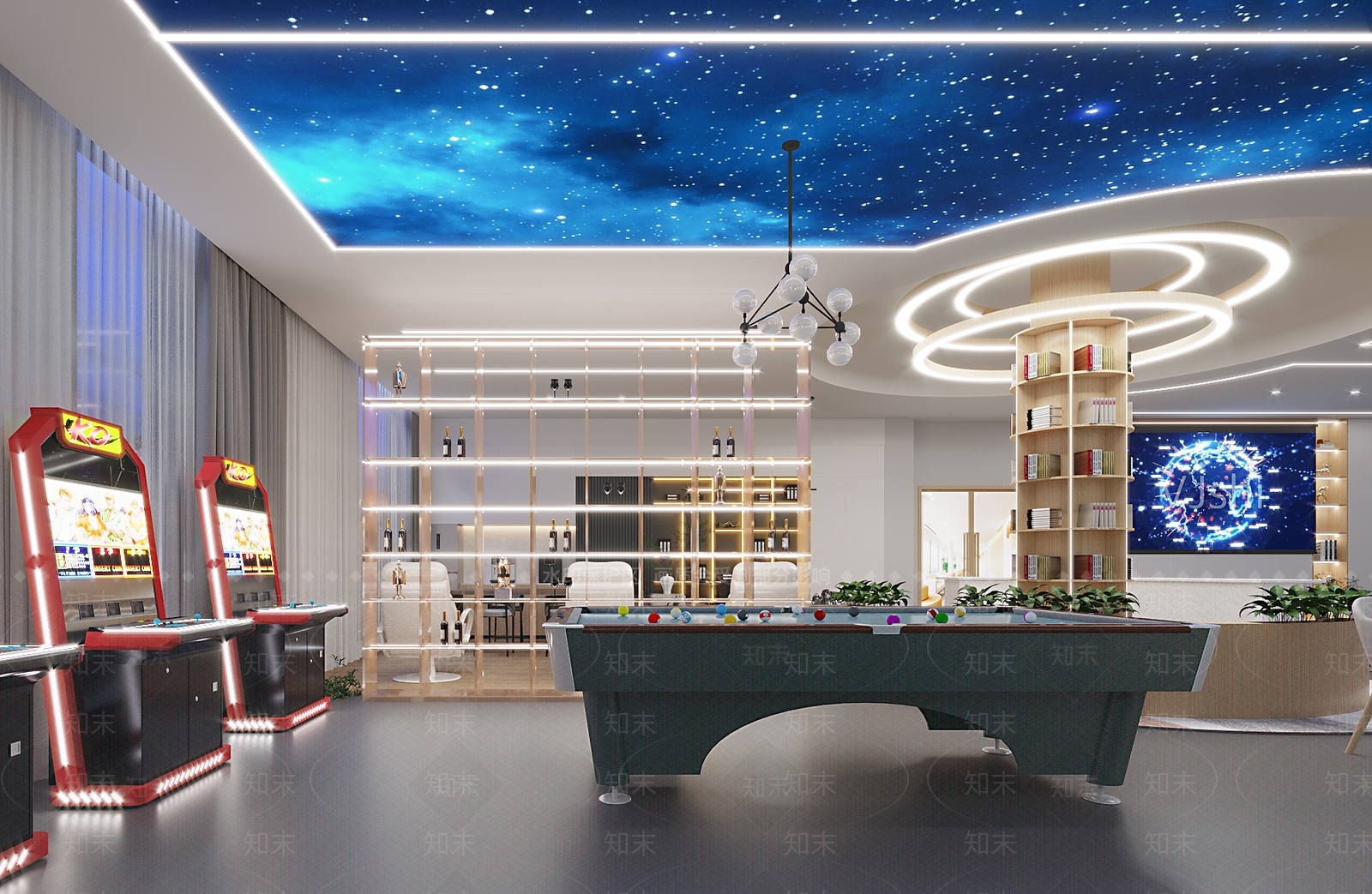 现代员工活动中心3D模型下载【ID:1115704564】