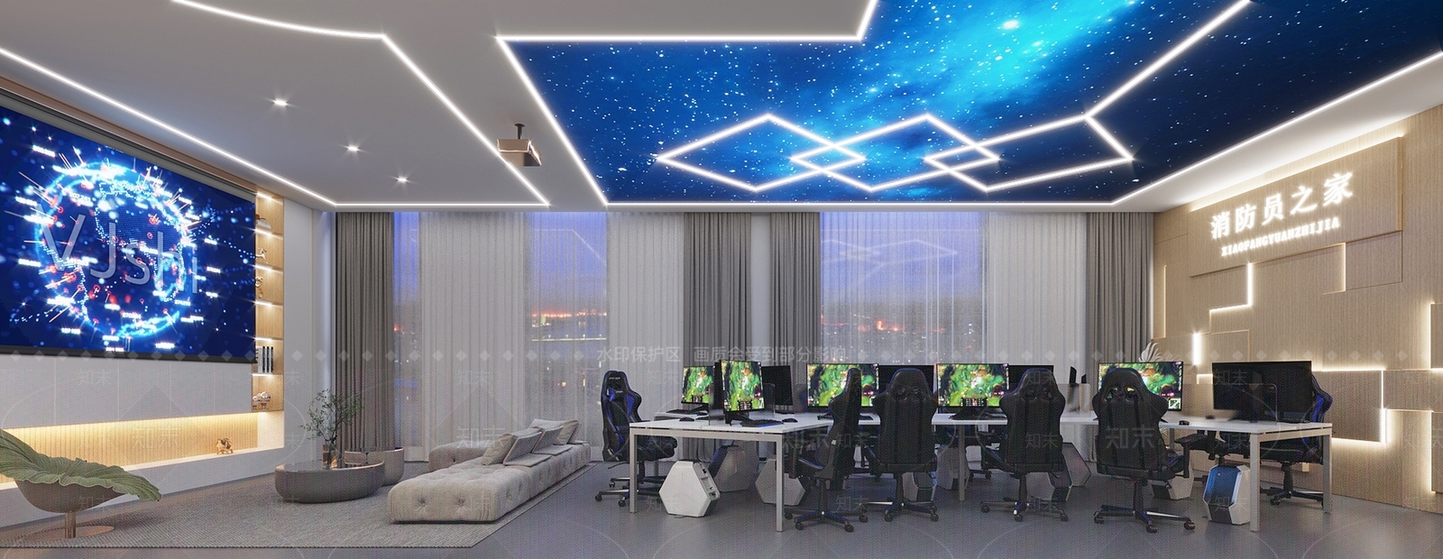 现代员工活动中心3D模型下载【ID:1115704564】