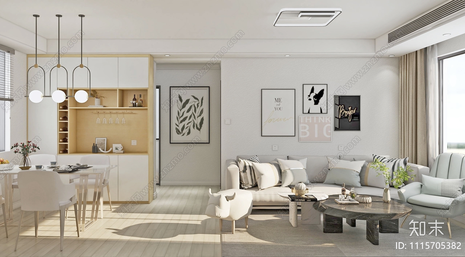 北京恒泰家园89㎡二室一厅平面施工图节点施工图下载【ID:1115705382】