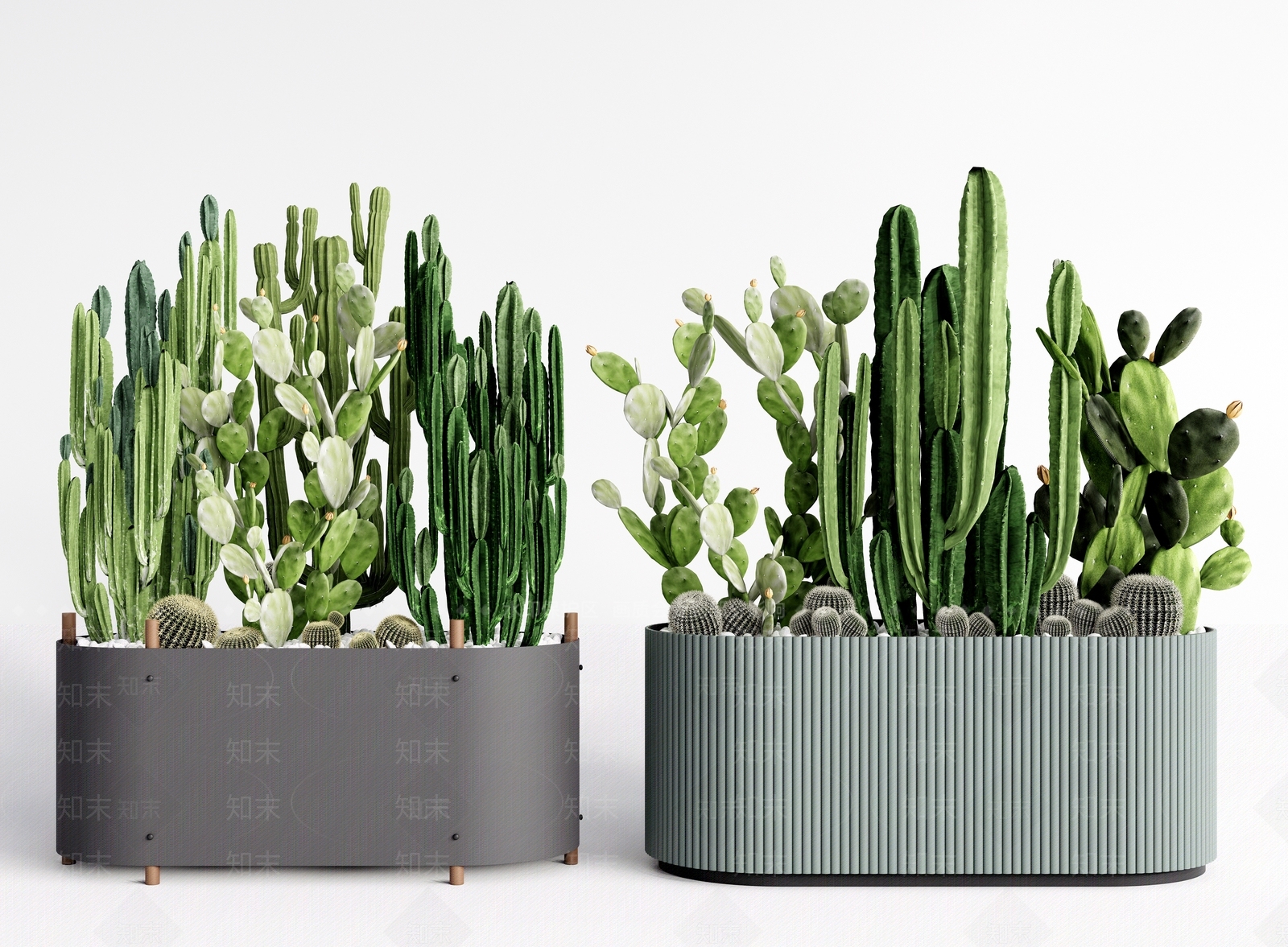 花坛花钵3D模型下载【ID:1115708605】