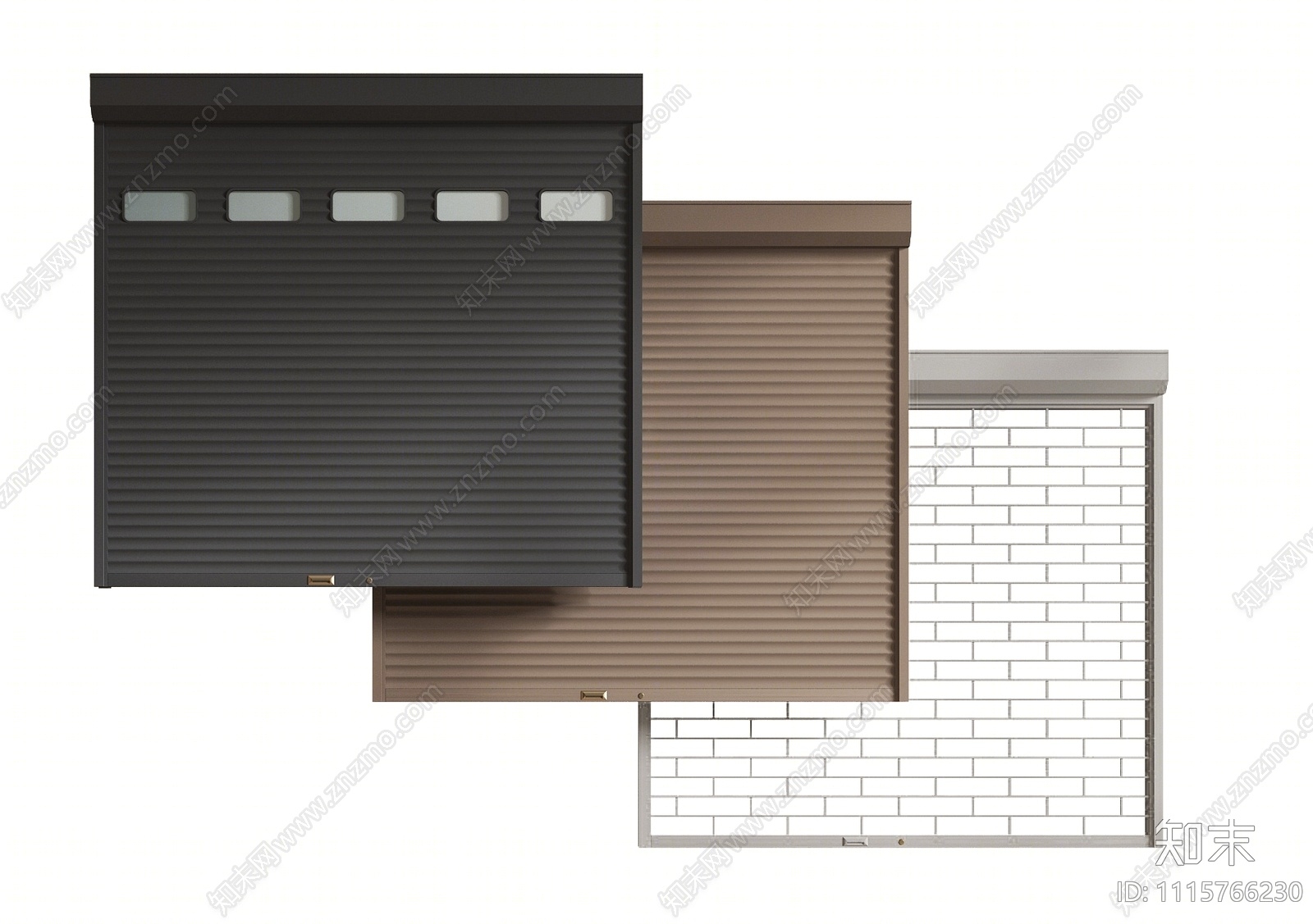 现代卷闸门3D模型下载【ID:1115766230】