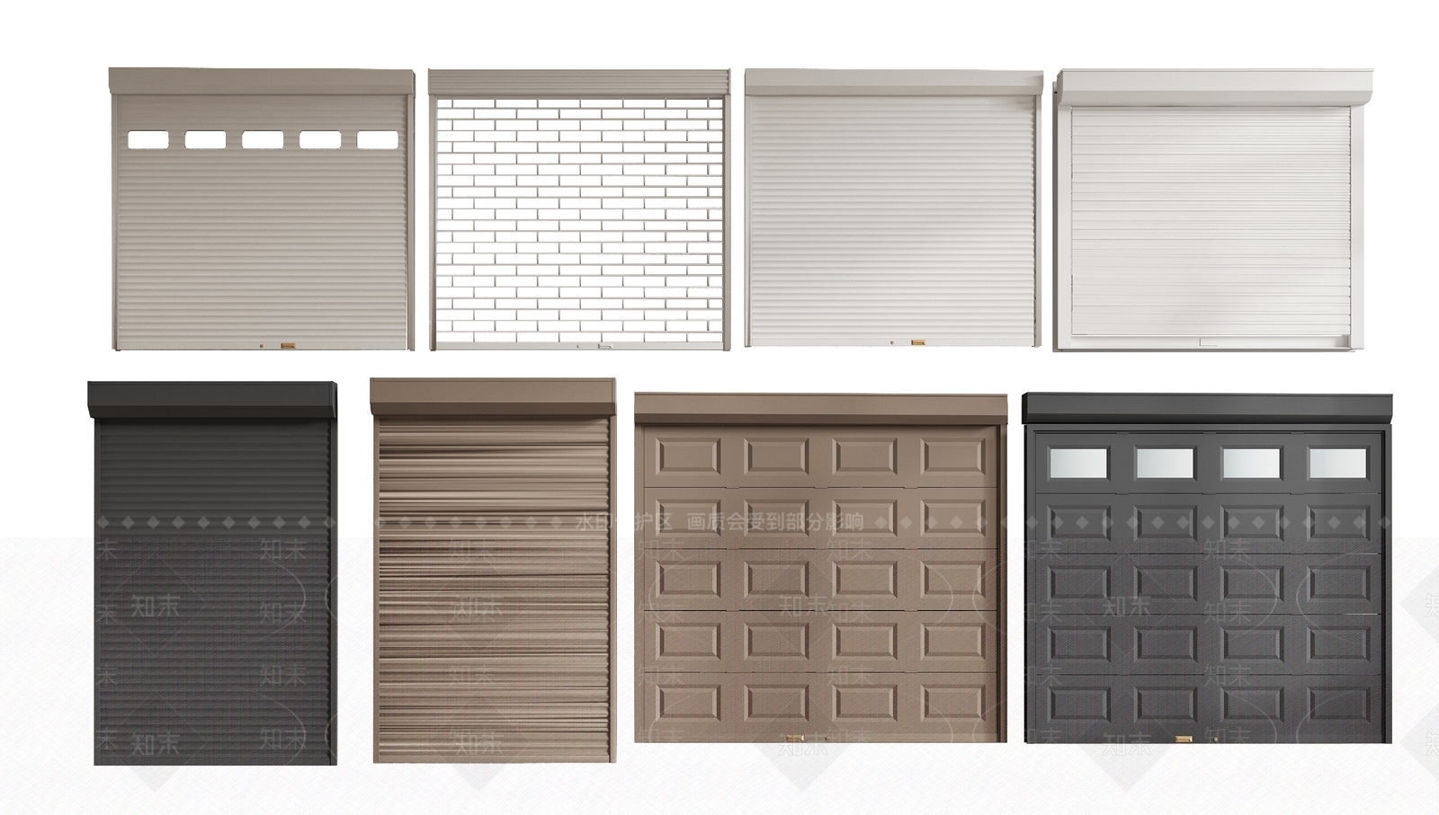 现代卷闸门3D模型下载【ID:1115766226】