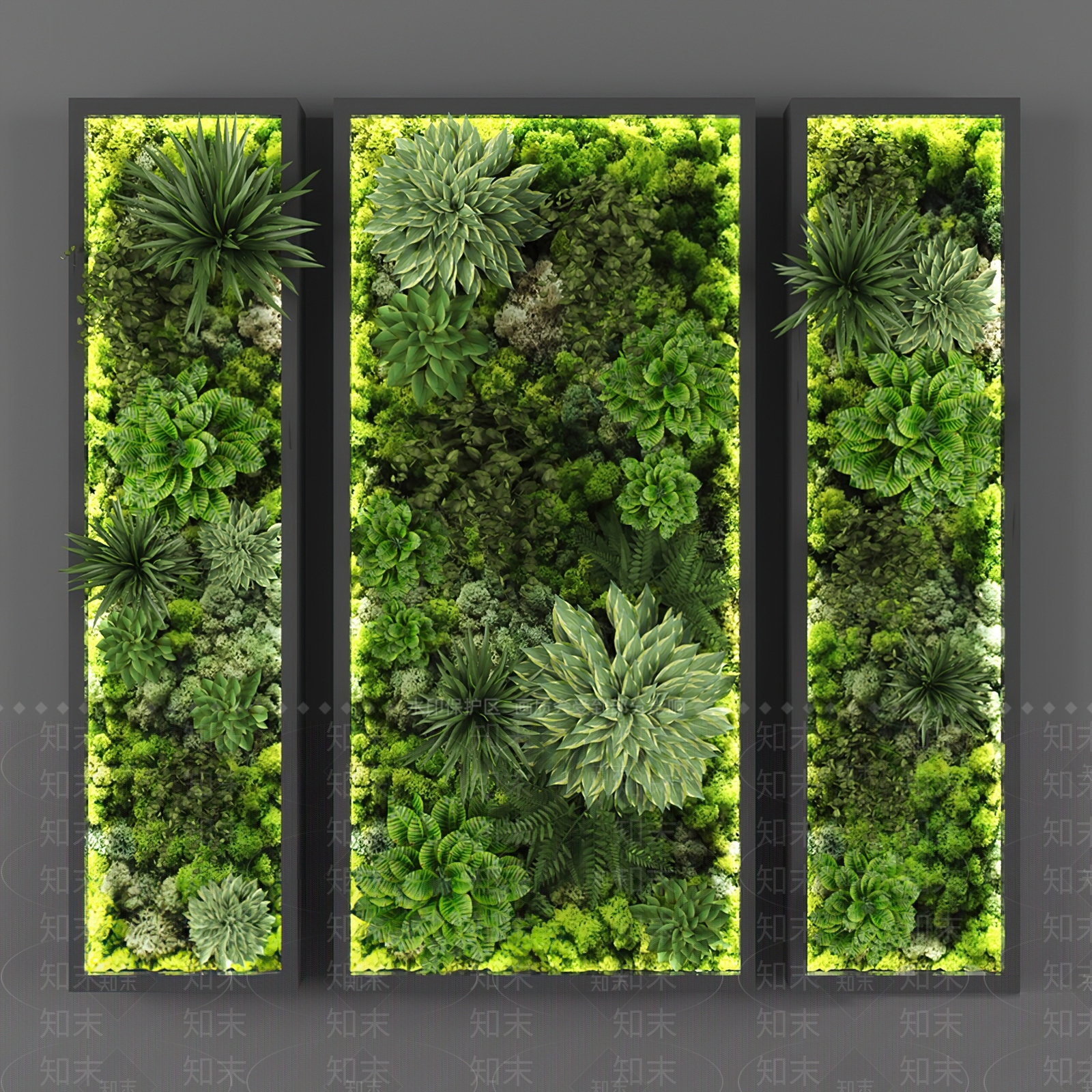 植物墙3D模型下载【ID:1115717189】