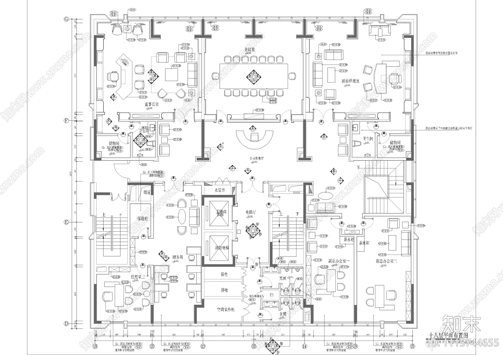 企业会所装饰施工图cad施工图下载【ID:1115744655】