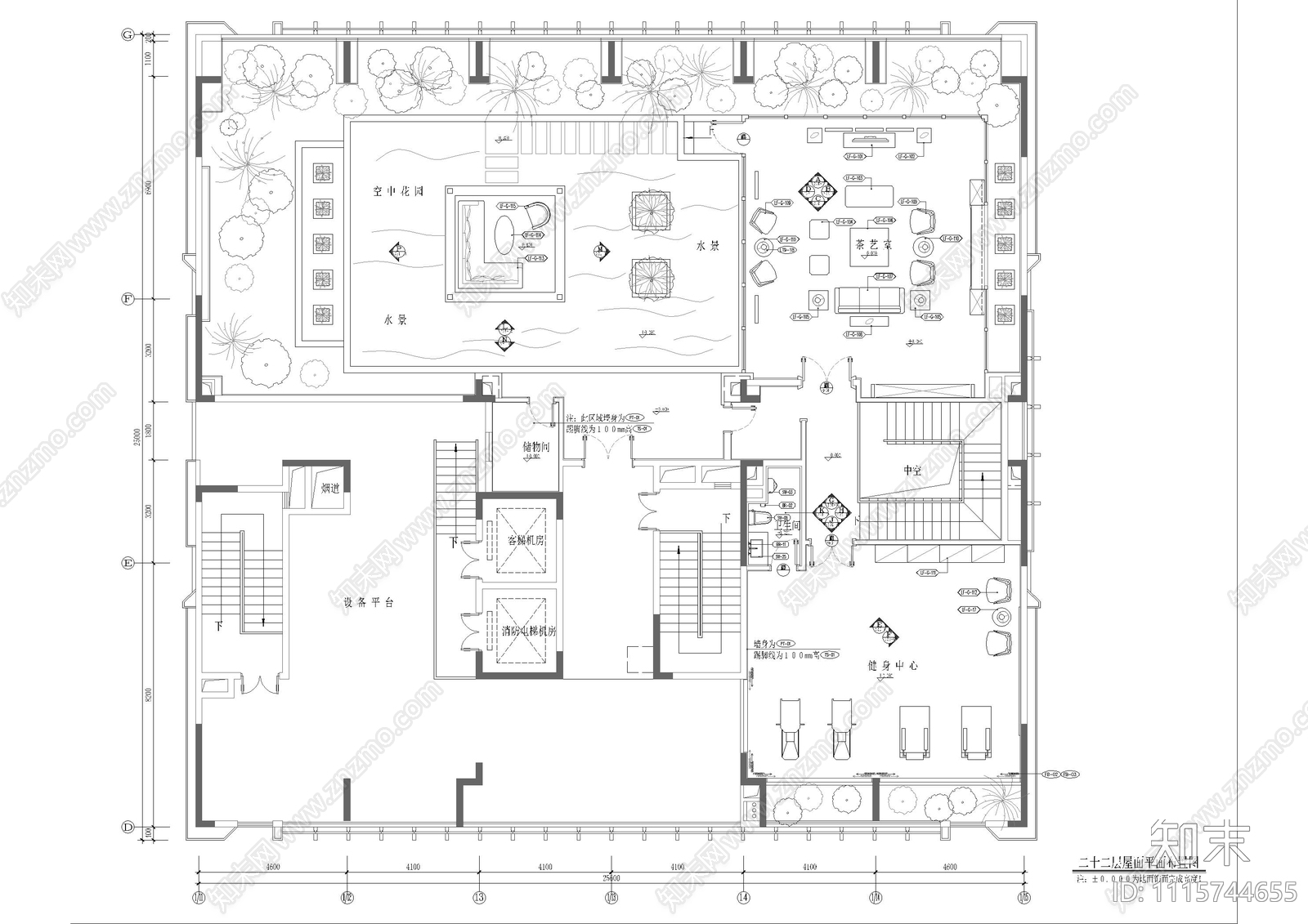 企业会所装饰施工图cad施工图下载【ID:1115744655】