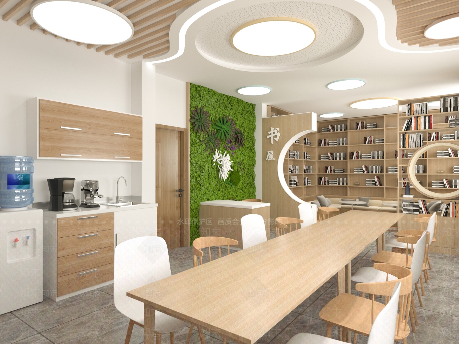 新中式书店3D模型下载【ID:1115749434】